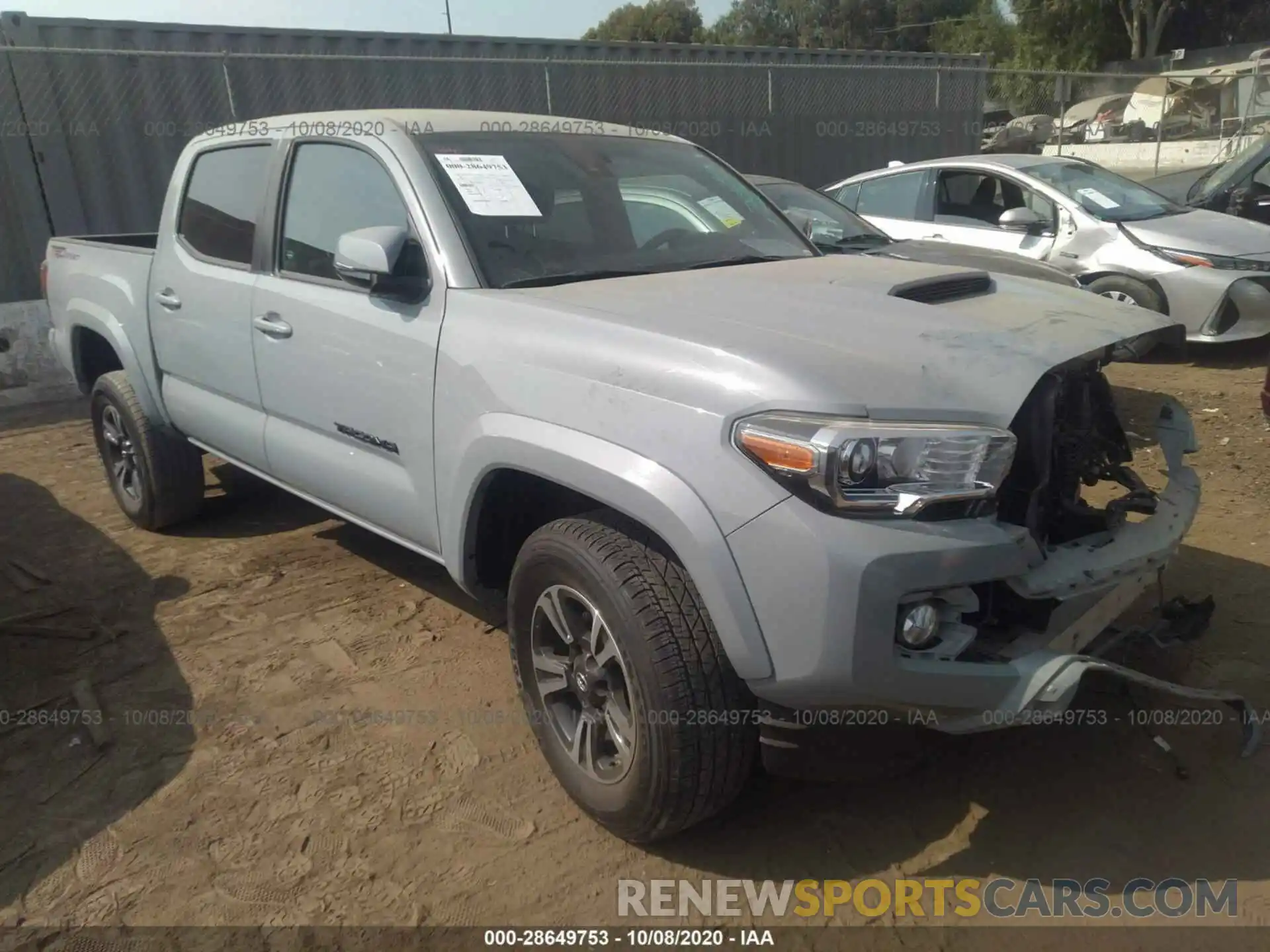 1 Photograph of a damaged car 3TMAZ5CN5KM088316 TOYOTA TACOMA 2WD 2019