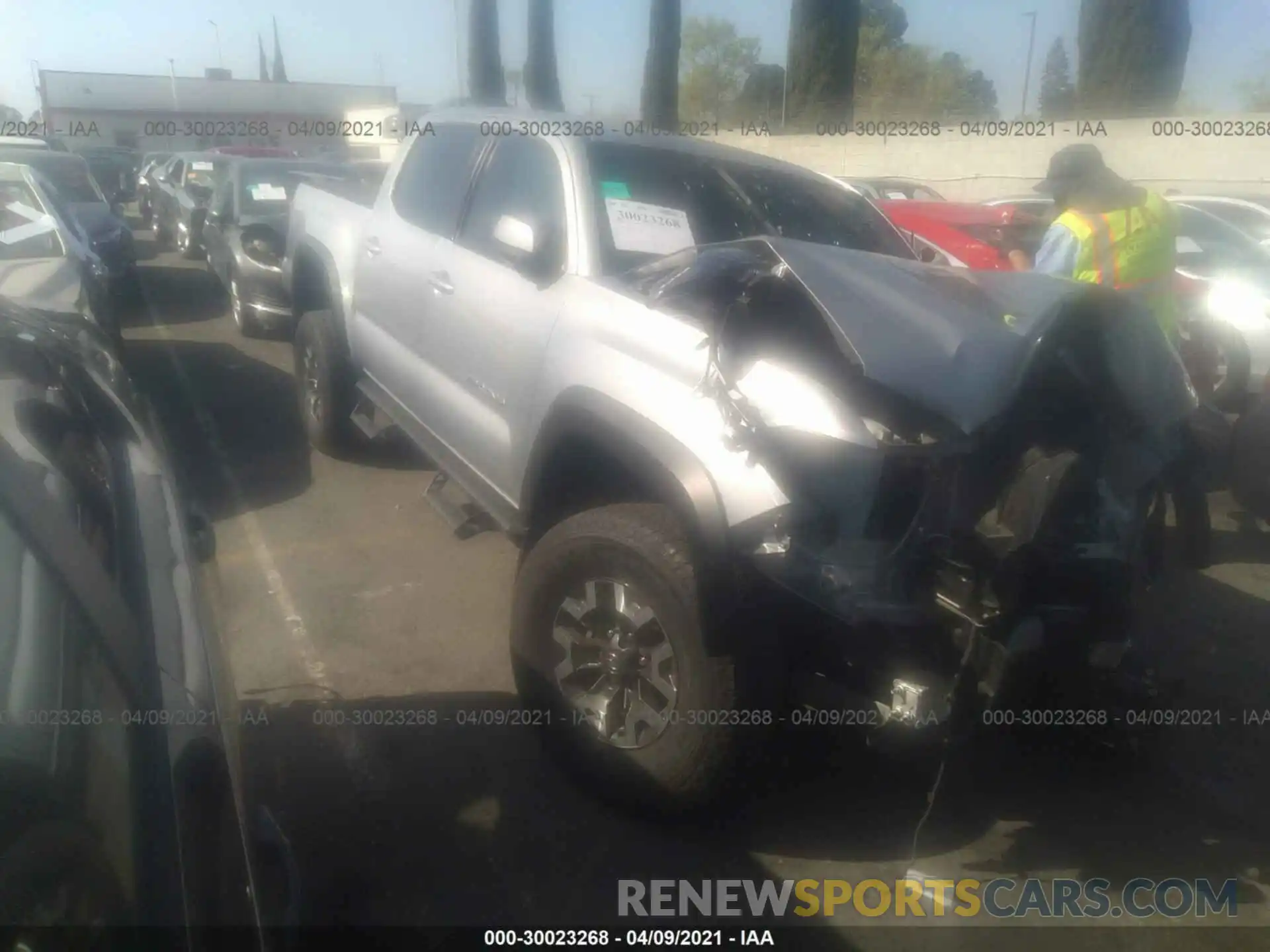 1 Photograph of a damaged car 3TMAZ5CN5KM094861 TOYOTA TACOMA 2WD 2019