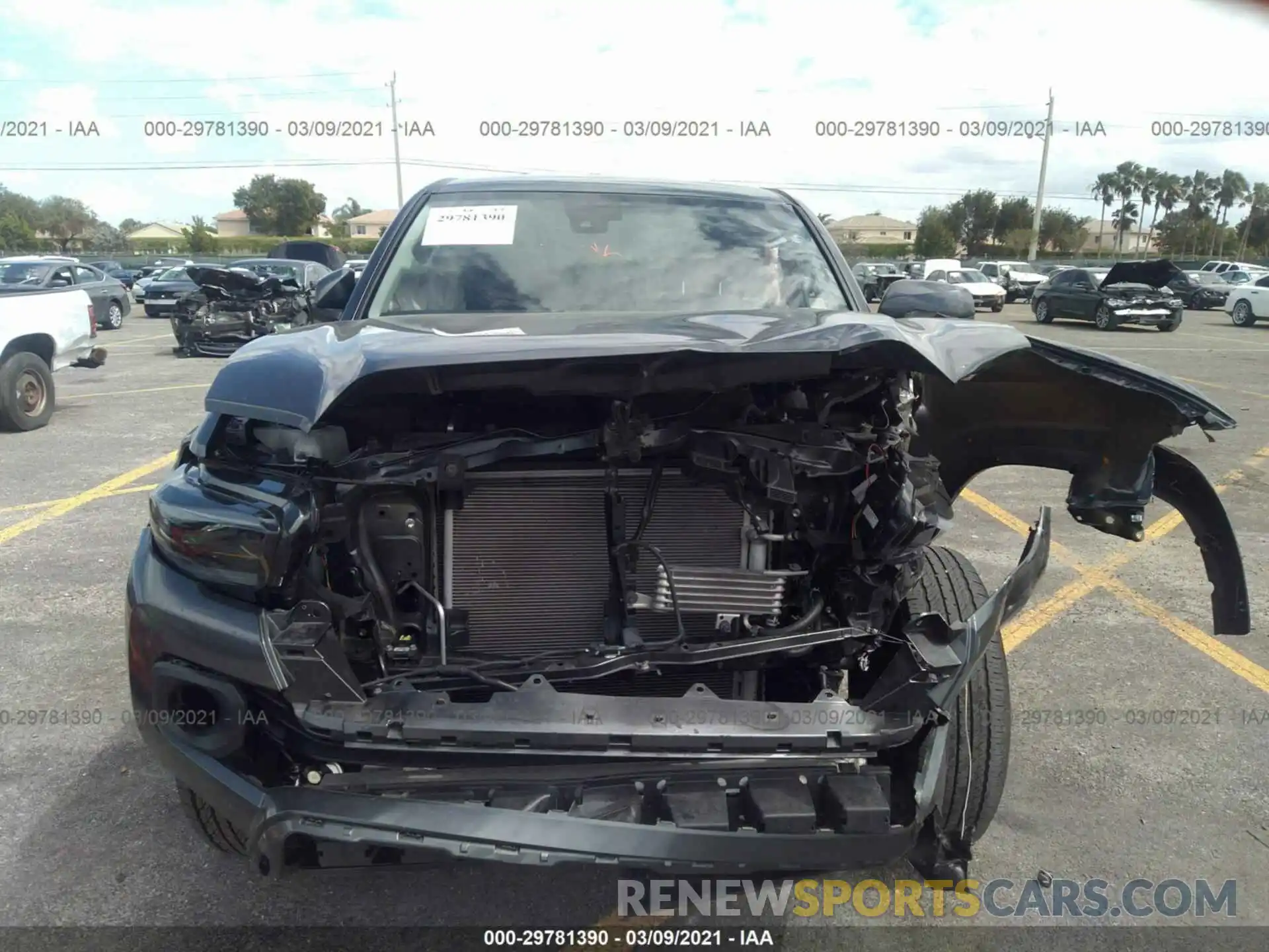 6 Photograph of a damaged car 3TMAZ5CN5KM114154 TOYOTA TACOMA 2WD 2019