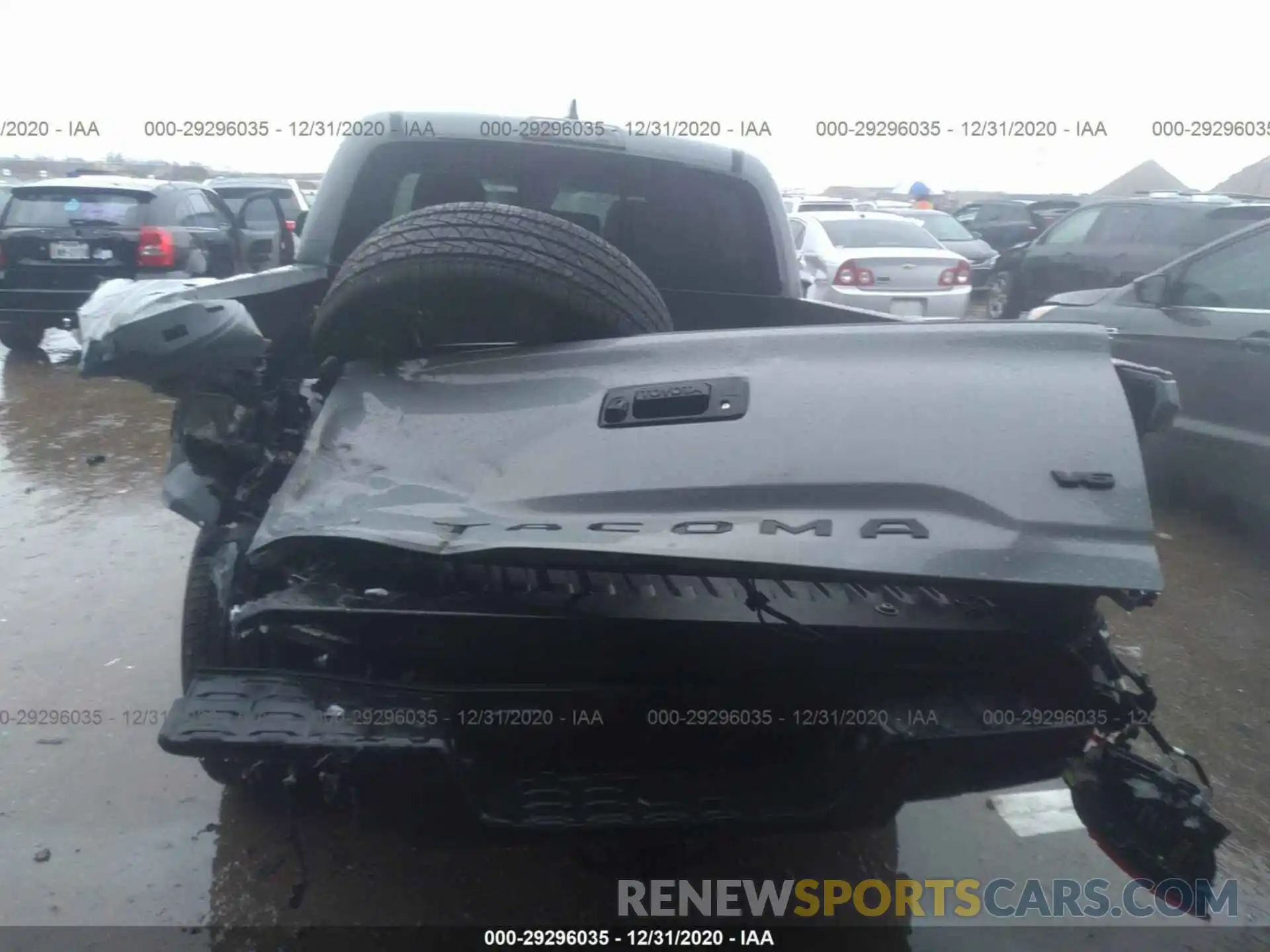 6 Photograph of a damaged car 3TMAZ5CN5KM114235 TOYOTA TACOMA 2WD 2019