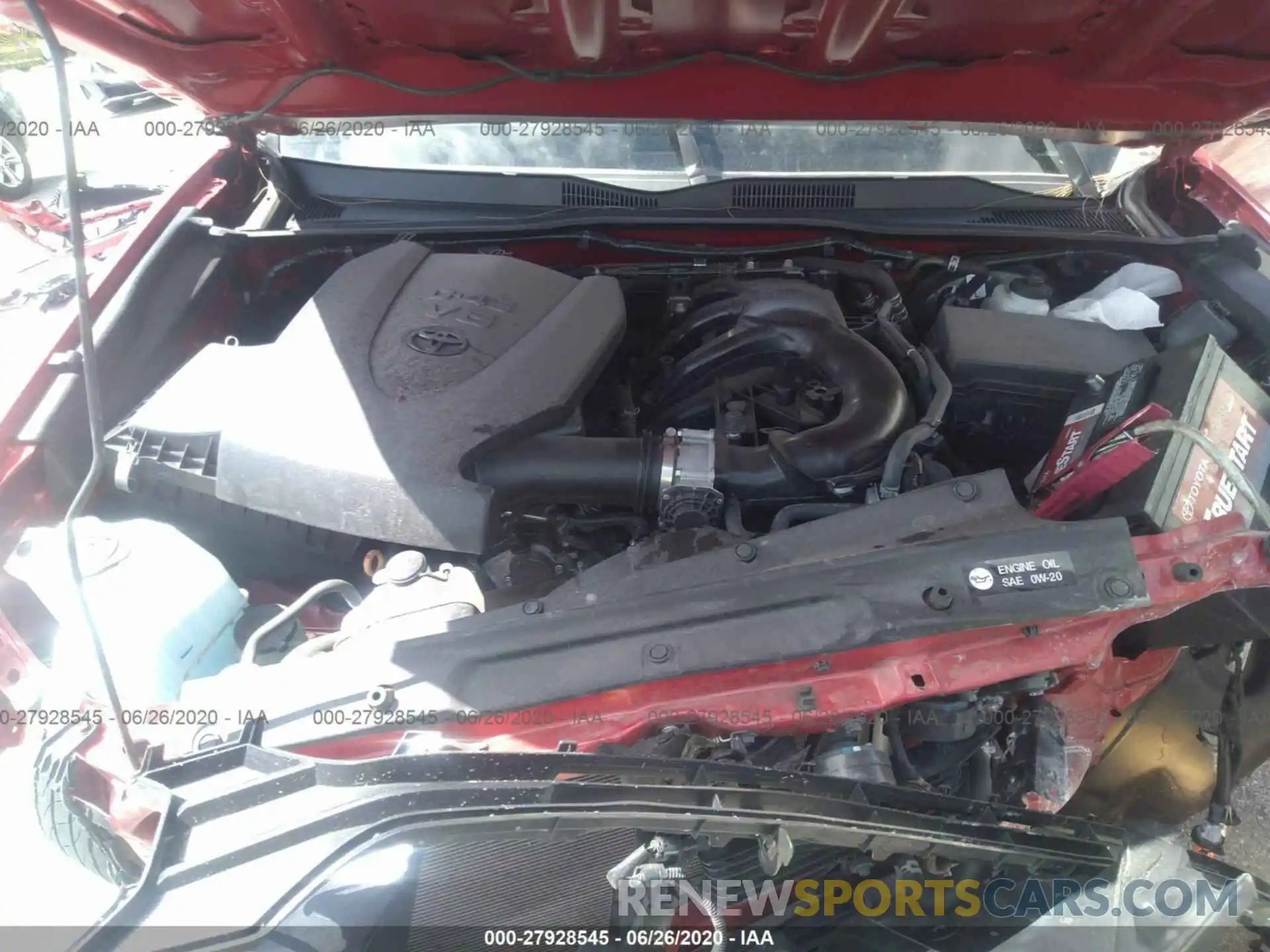 10 Photograph of a damaged car 3TMAZ5CN6KM080984 TOYOTA TACOMA 2WD 2019