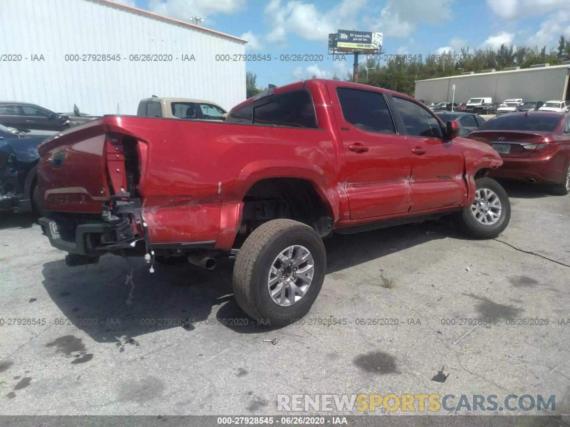 4 Photograph of a damaged car 3TMAZ5CN6KM080984 TOYOTA TACOMA 2WD 2019