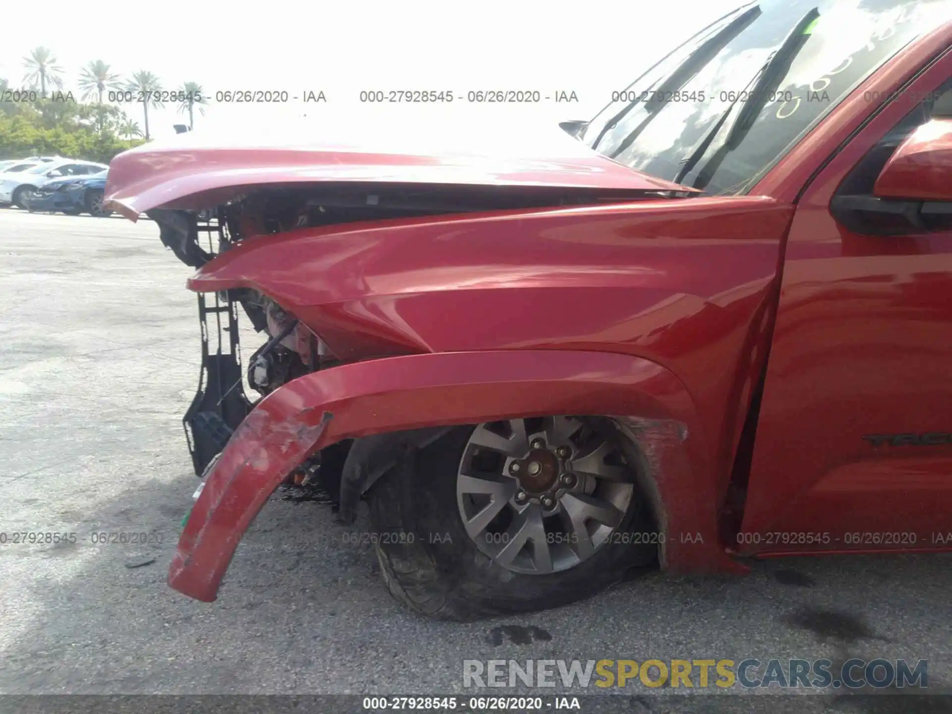 6 Photograph of a damaged car 3TMAZ5CN6KM080984 TOYOTA TACOMA 2WD 2019