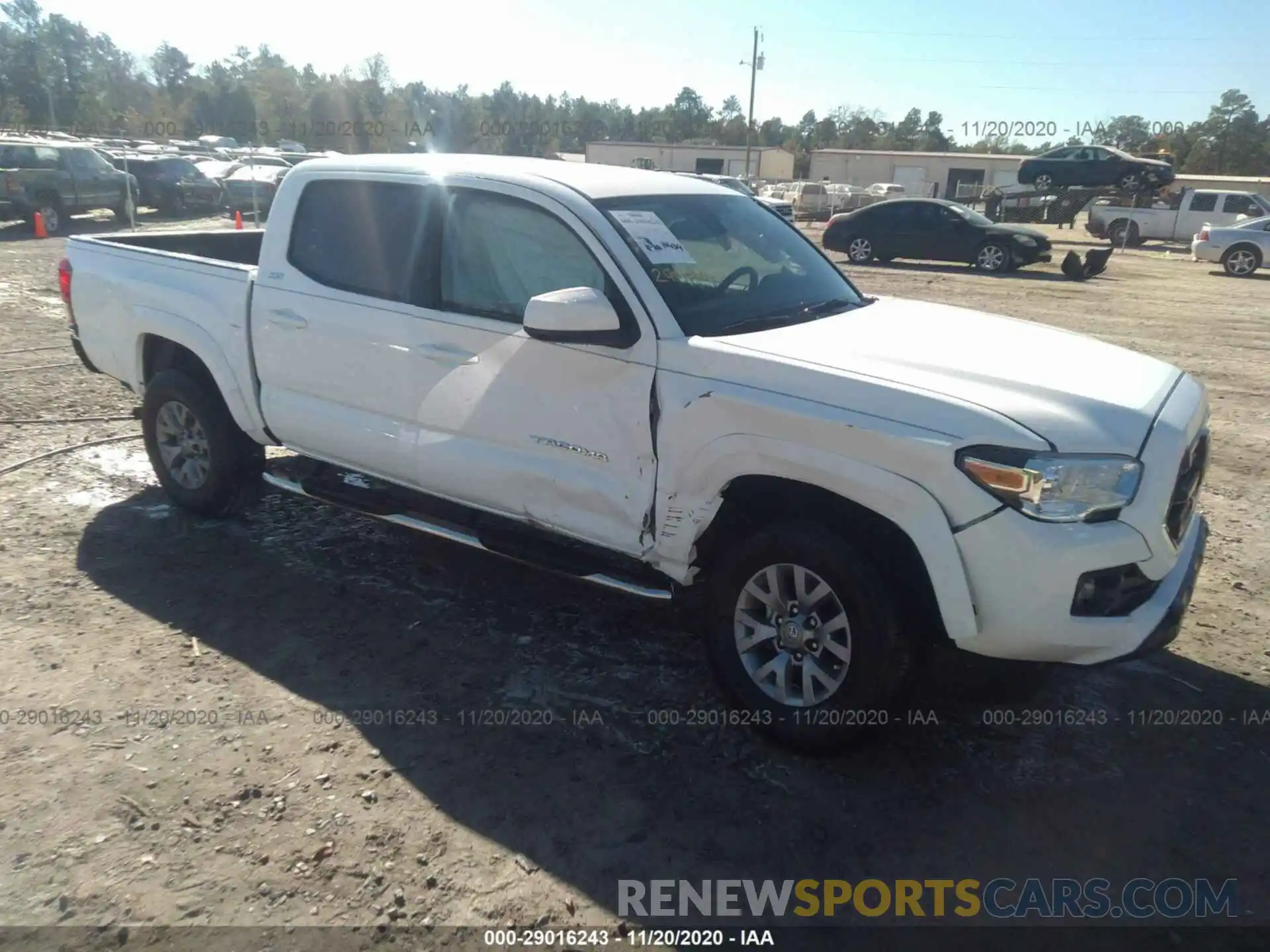 1 Photograph of a damaged car 3TMAZ5CN6KM090057 TOYOTA TACOMA 2WD 2019