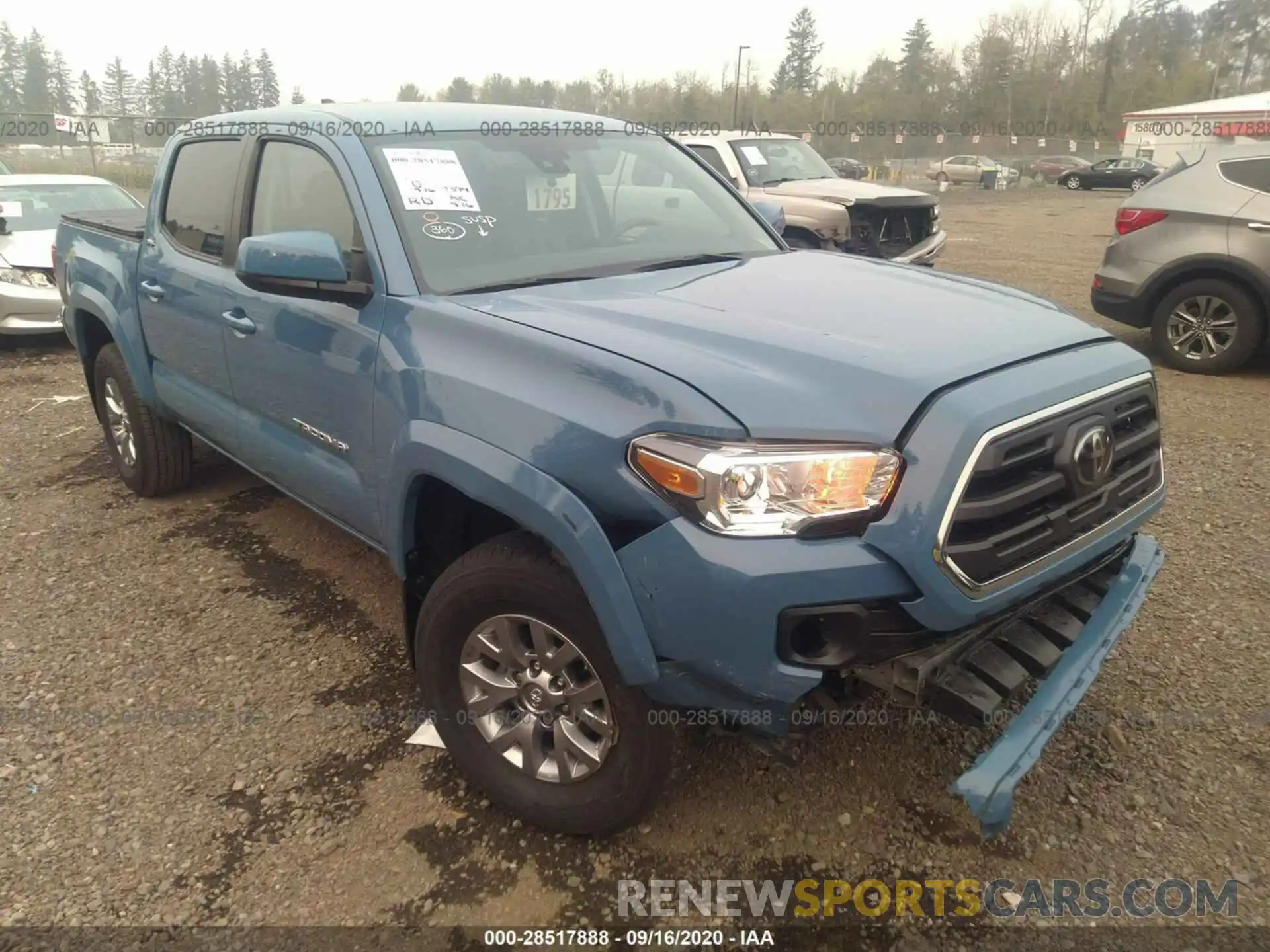 1 Photograph of a damaged car 3TMAZ5CN6KM094674 TOYOTA TACOMA 2WD 2019