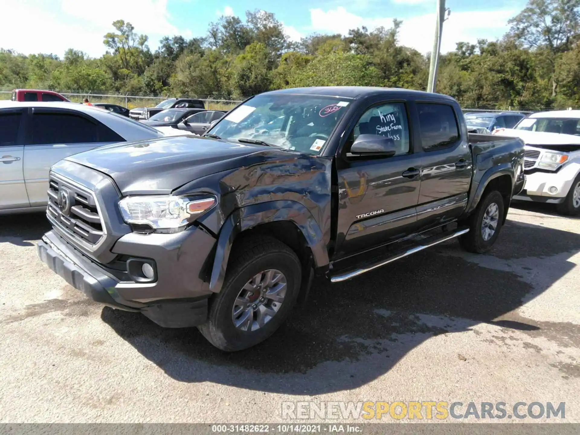 2 Photograph of a damaged car 3TMAZ5CN6KM097154 TOYOTA TACOMA 2WD 2019