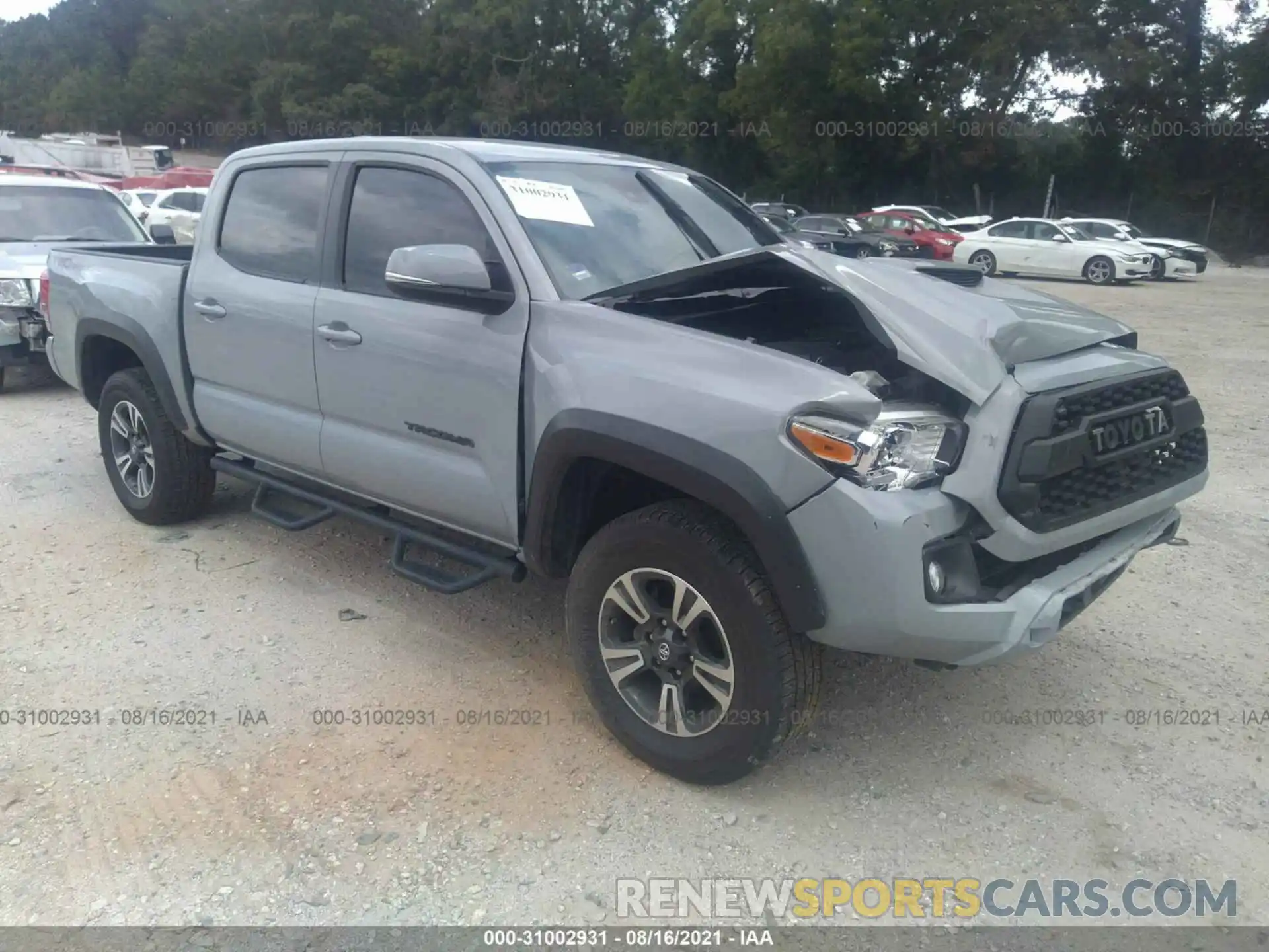 1 Photograph of a damaged car 3TMAZ5CN6KM101428 TOYOTA TACOMA 2WD 2019