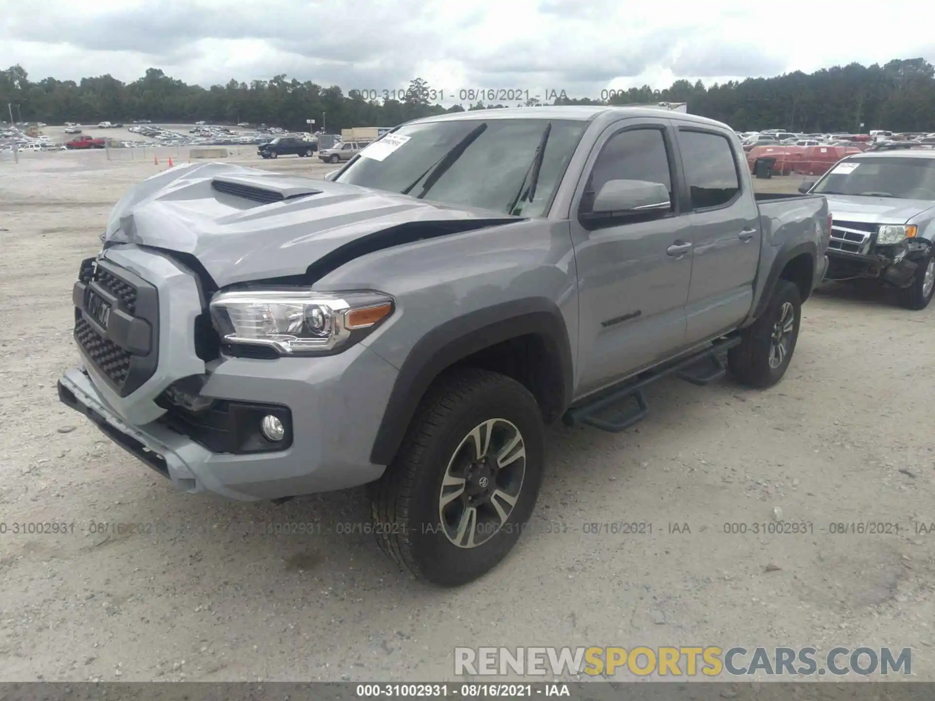 2 Photograph of a damaged car 3TMAZ5CN6KM101428 TOYOTA TACOMA 2WD 2019