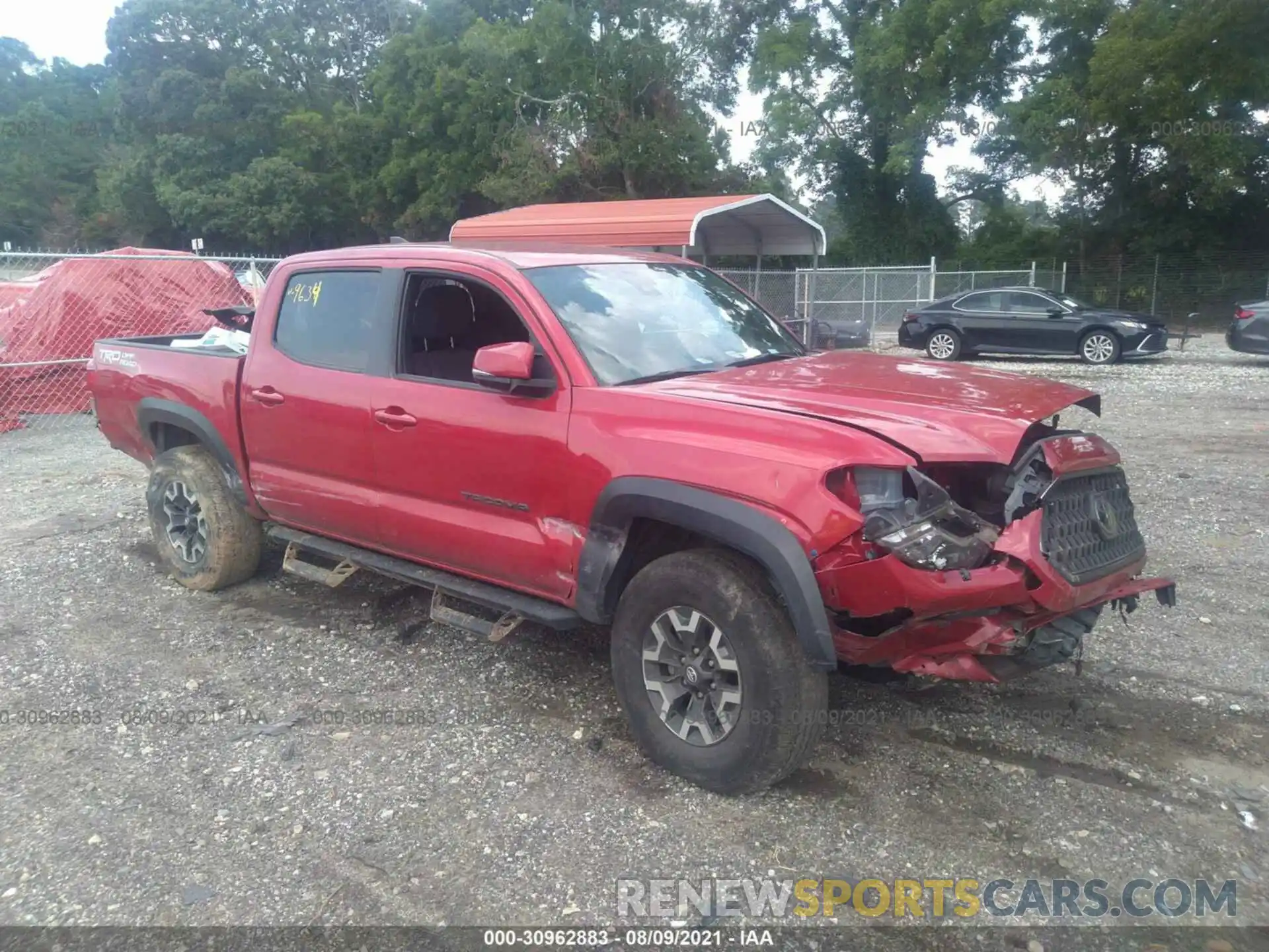 1 Photograph of a damaged car 3TMAZ5CN7KM079634 TOYOTA TACOMA 2WD 2019