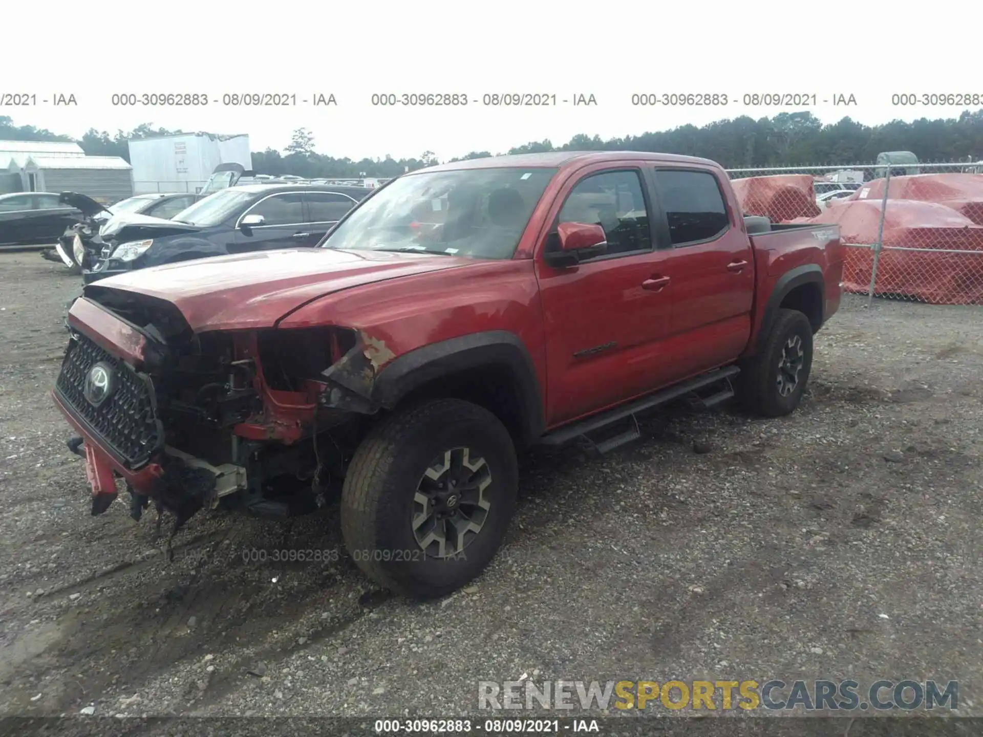 2 Photograph of a damaged car 3TMAZ5CN7KM079634 TOYOTA TACOMA 2WD 2019