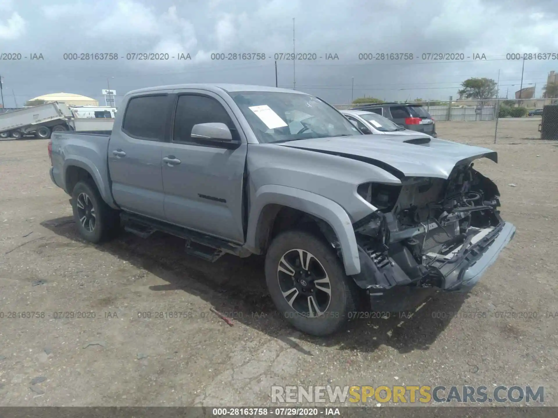 1 Photograph of a damaged car 3TMAZ5CN7KM080279 TOYOTA TACOMA 2WD 2019