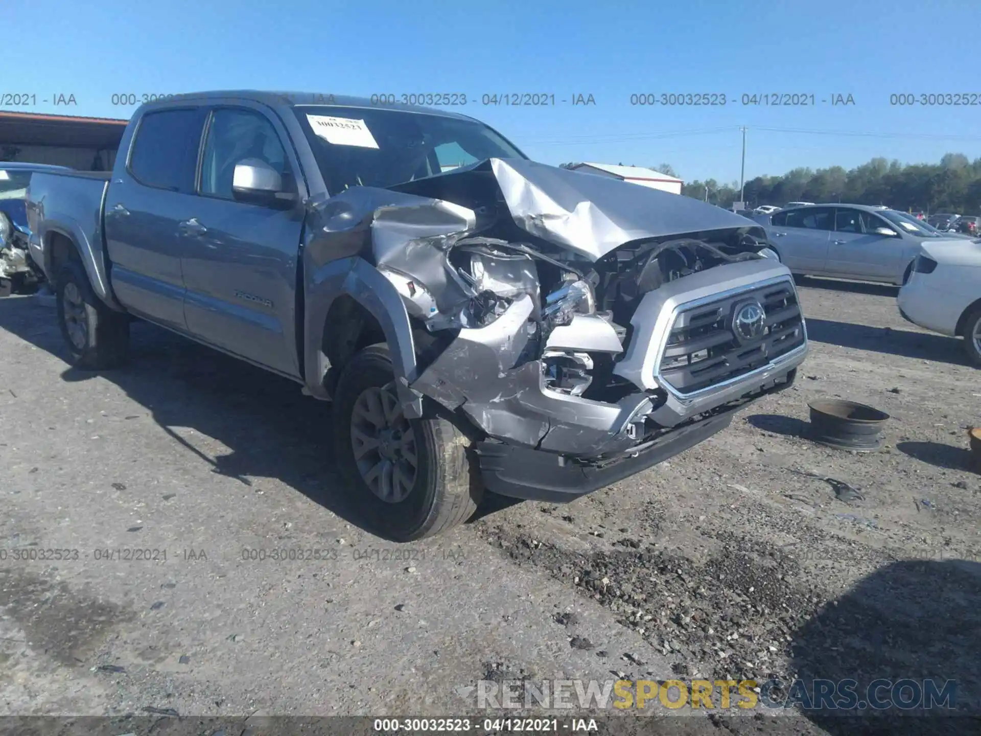 6 Photograph of a damaged car 3TMAZ5CN7KM085613 TOYOTA TACOMA 2WD 2019