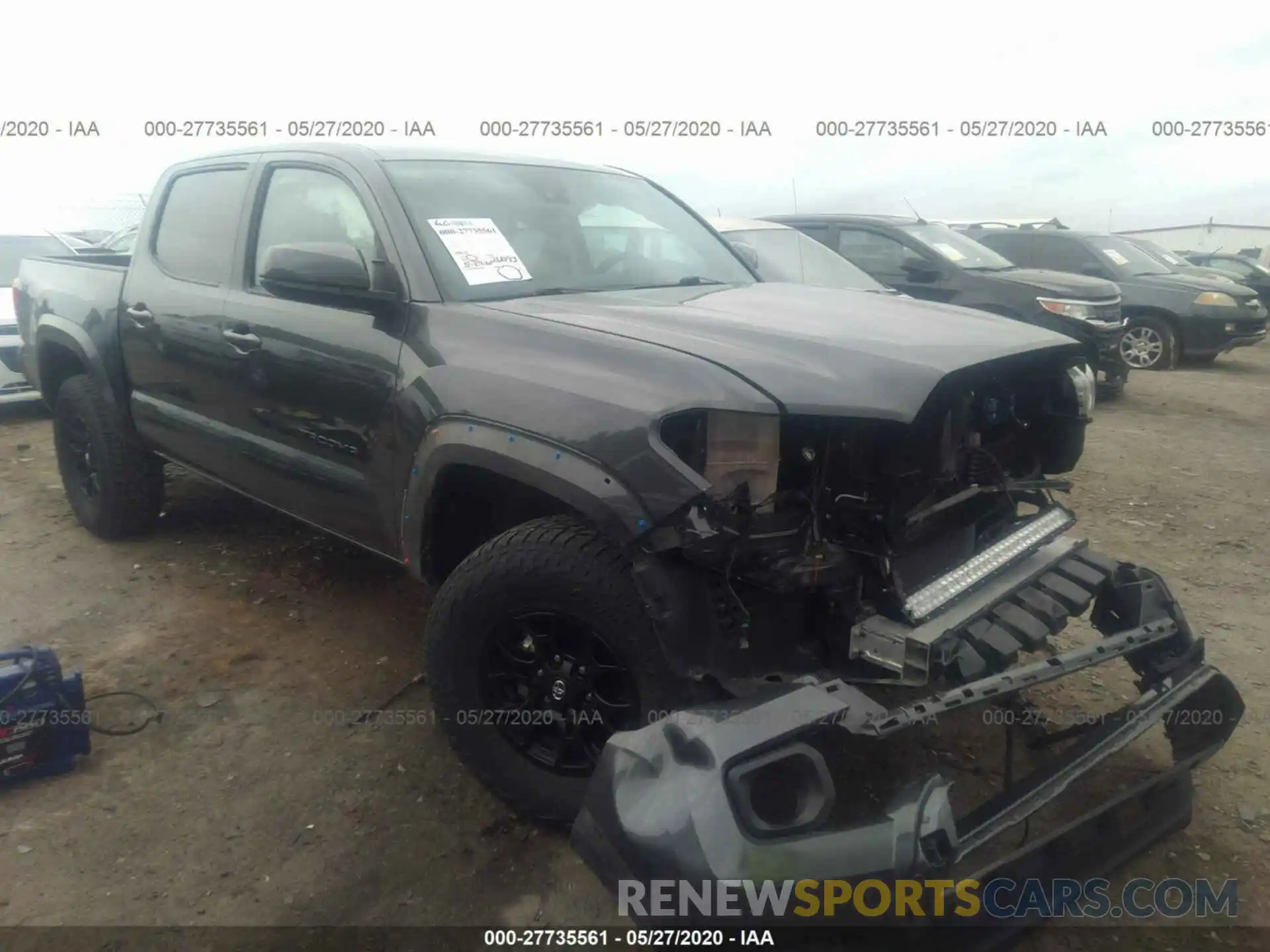 1 Photograph of a damaged car 3TMAZ5CN7KM087443 TOYOTA TACOMA 2WD 2019