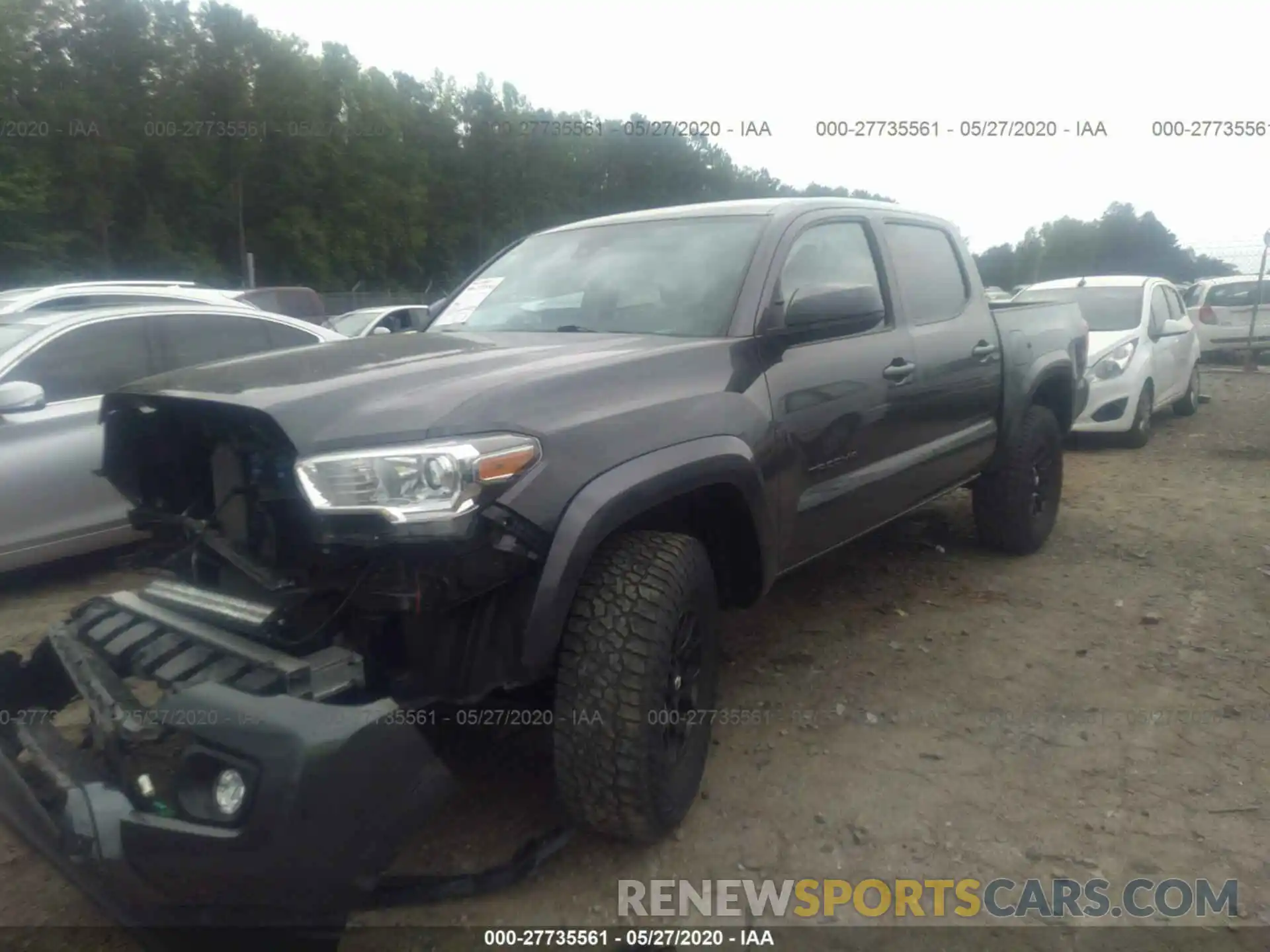 2 Photograph of a damaged car 3TMAZ5CN7KM087443 TOYOTA TACOMA 2WD 2019