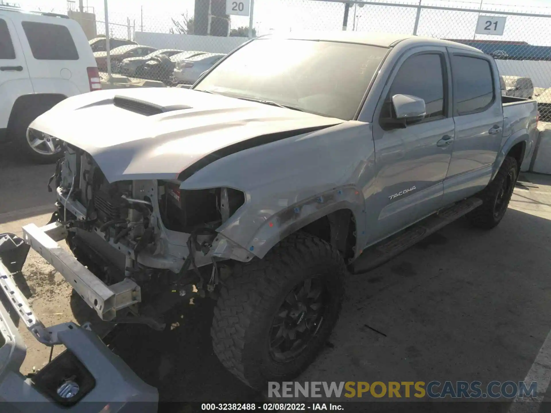 2 Photograph of a damaged car 3TMAZ5CN7KM090746 TOYOTA TACOMA 2WD 2019