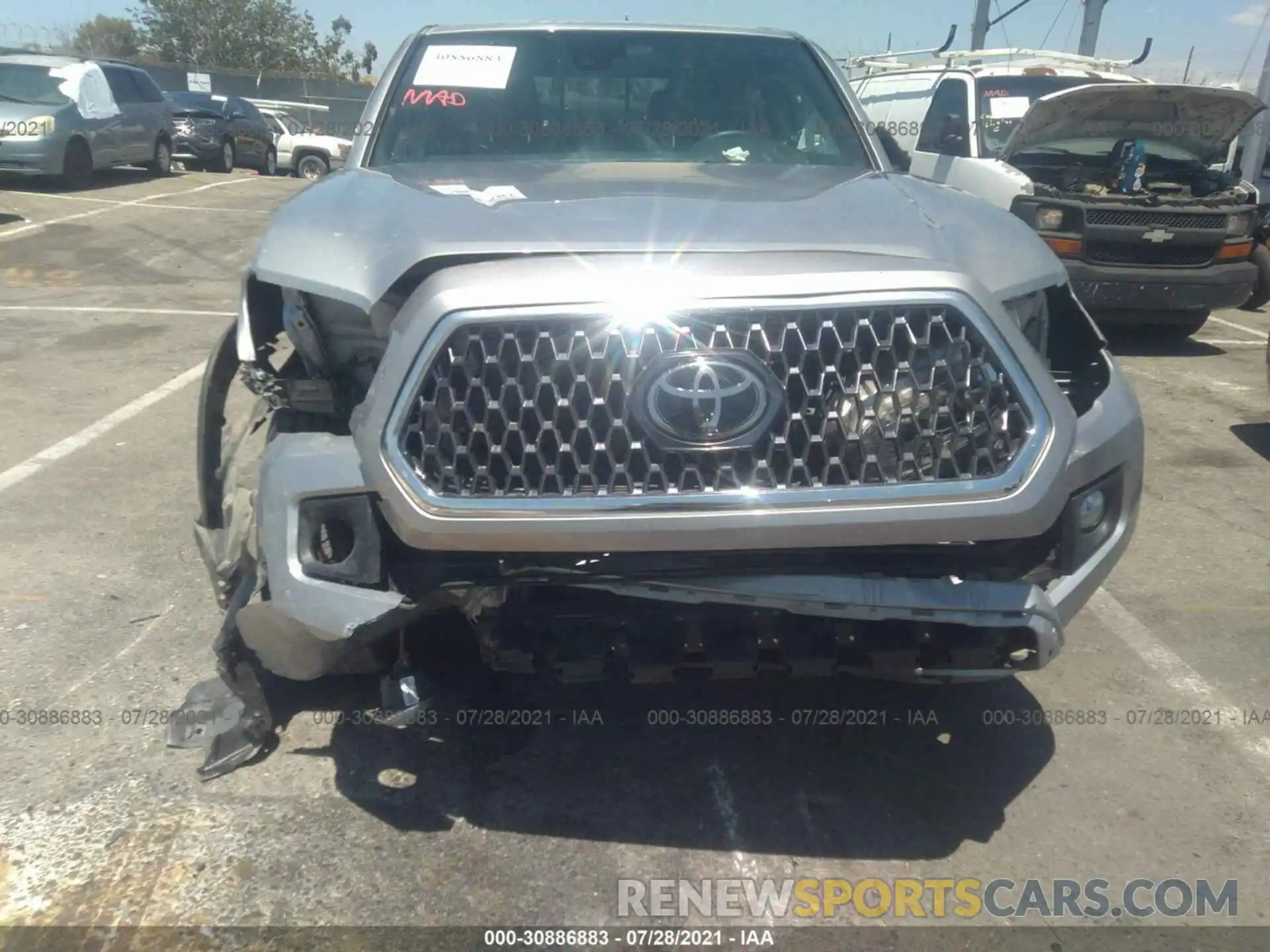 6 Photograph of a damaged car 3TMAZ5CN7KM091282 TOYOTA TACOMA 2WD 2019