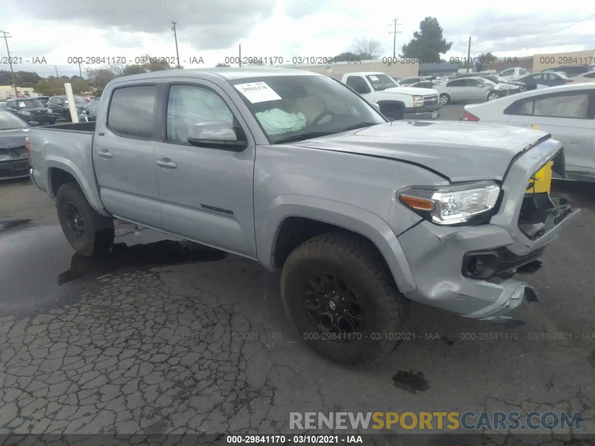 1 Photograph of a damaged car 3TMAZ5CN7KM098636 TOYOTA TACOMA 2WD 2019