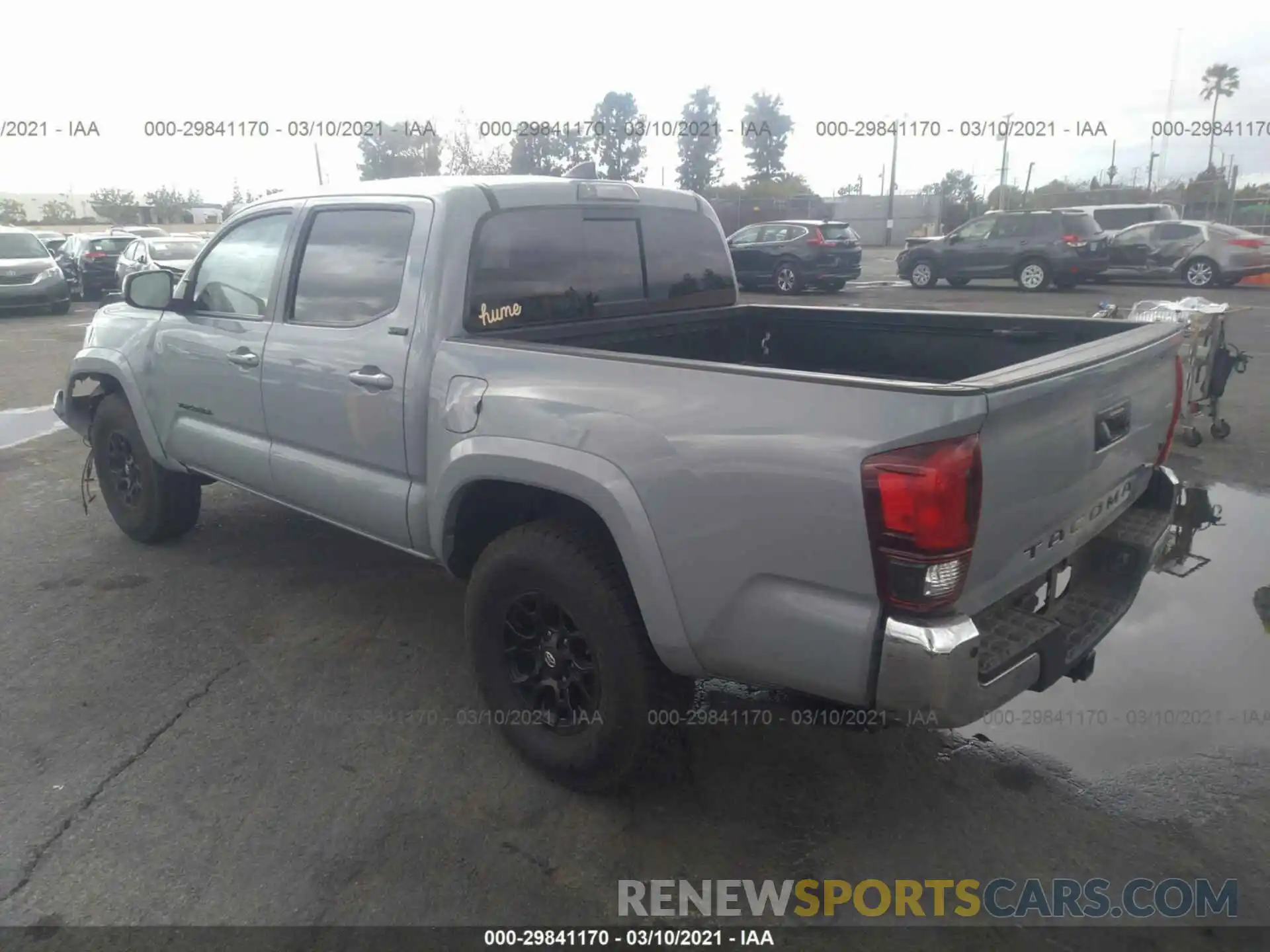 3 Photograph of a damaged car 3TMAZ5CN7KM098636 TOYOTA TACOMA 2WD 2019