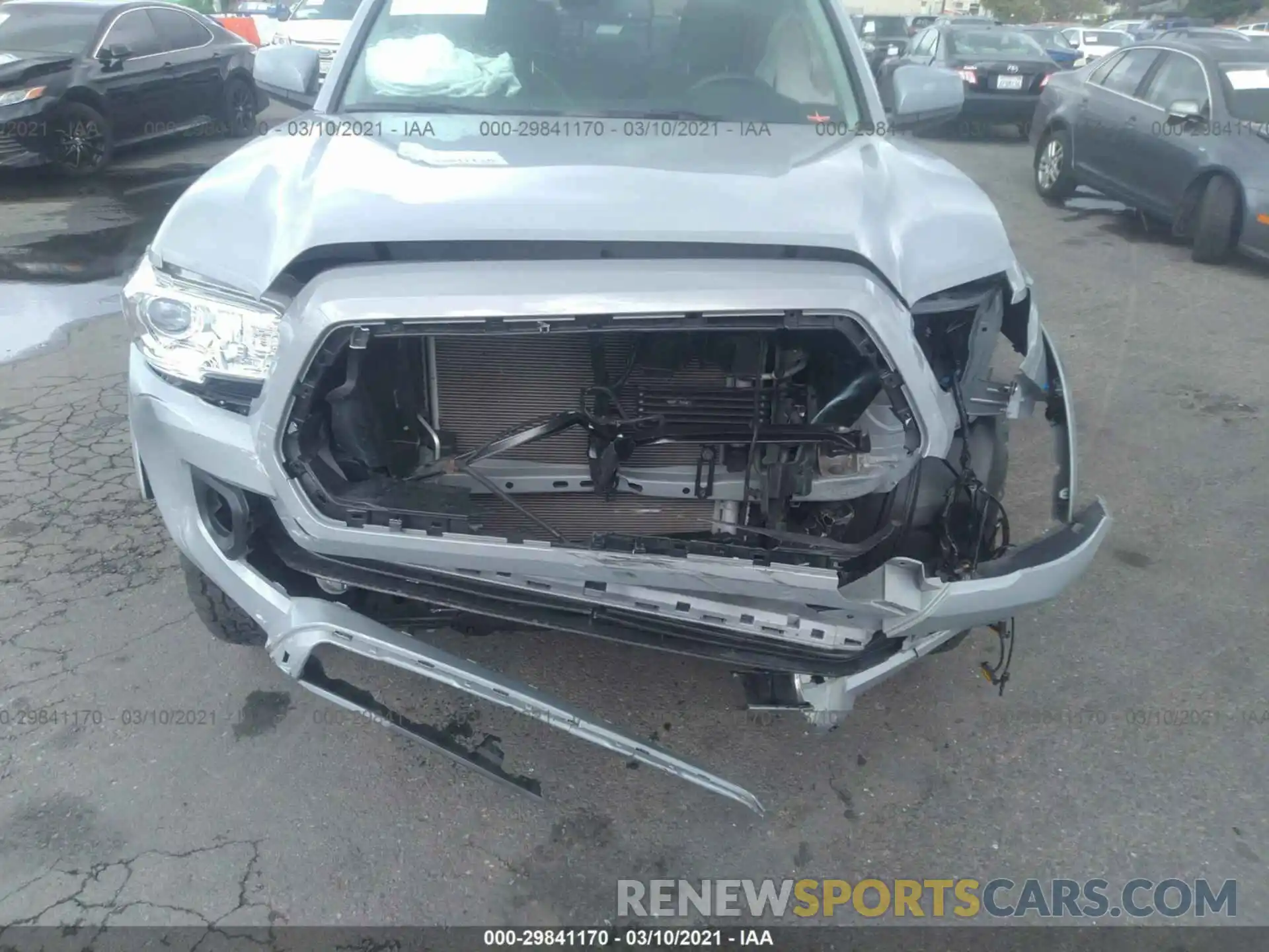 6 Photograph of a damaged car 3TMAZ5CN7KM098636 TOYOTA TACOMA 2WD 2019