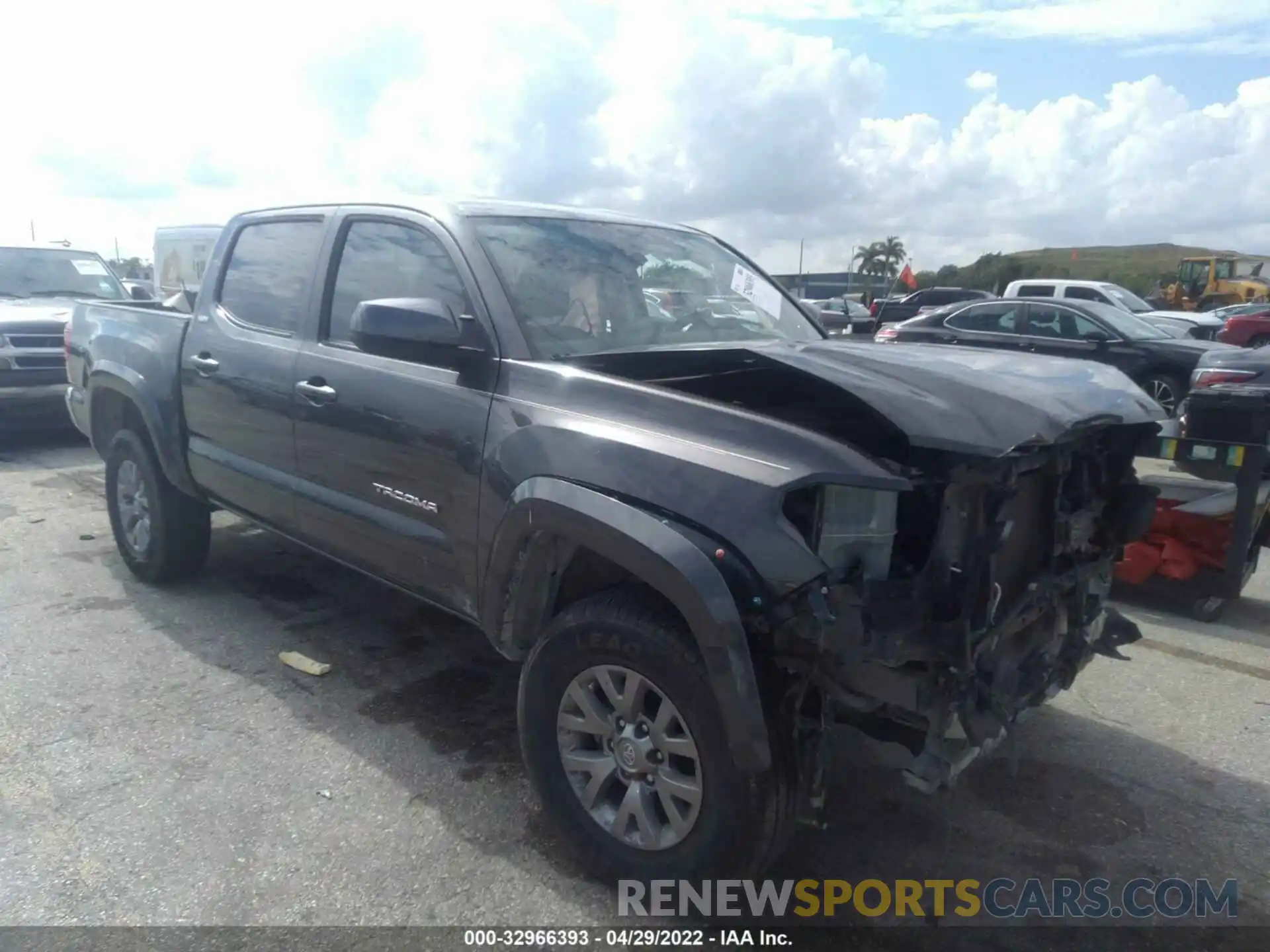 1 Photograph of a damaged car 3TMAZ5CN7KM101518 TOYOTA TACOMA 2WD 2019