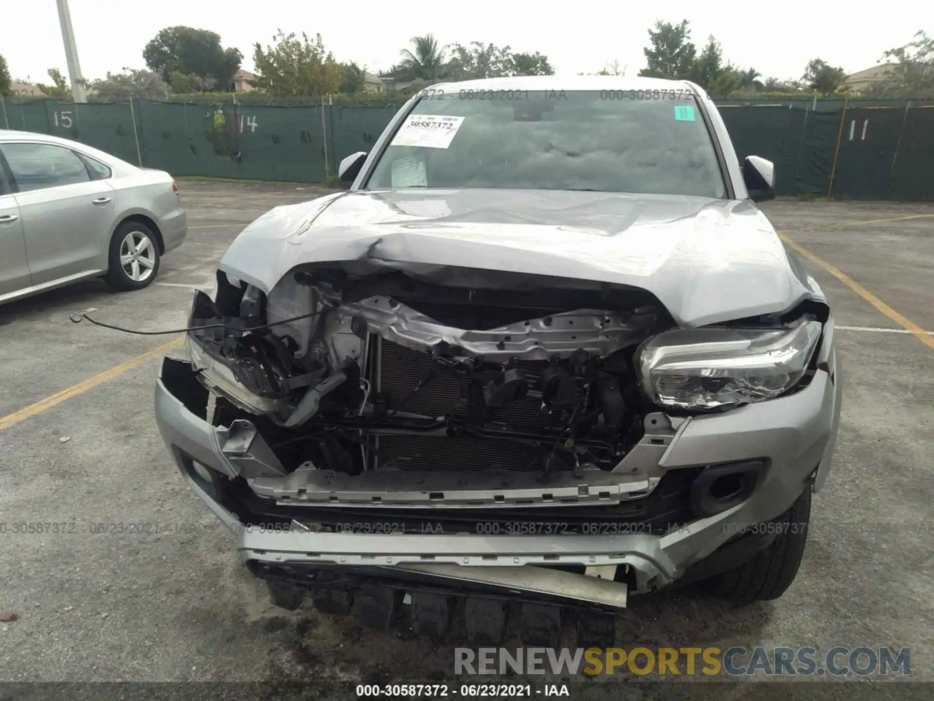 6 Photograph of a damaged car 3TMAZ5CN7KM102393 TOYOTA TACOMA 2WD 2019