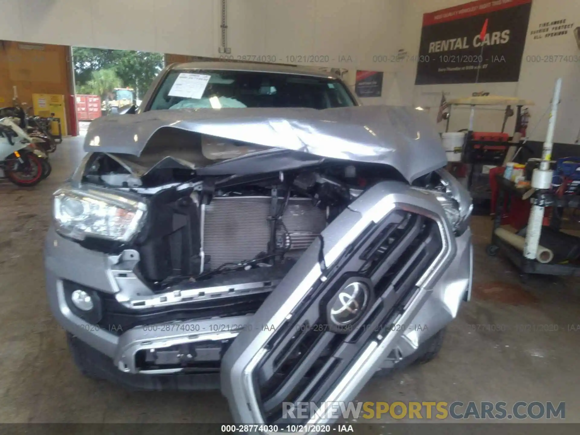 6 Photograph of a damaged car 3TMAZ5CN7KM110509 TOYOTA TACOMA 2WD 2019