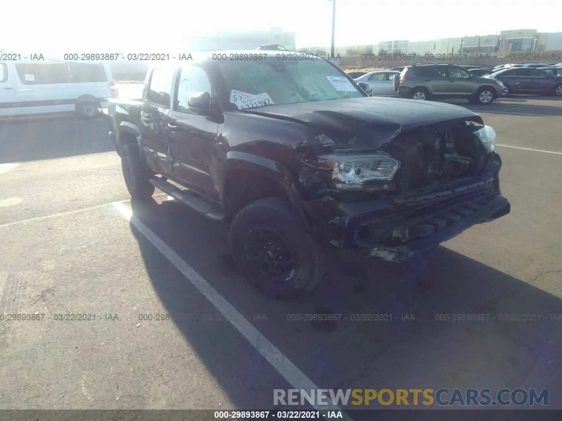 6 Photograph of a damaged car 3TMAZ5CN7KM112969 TOYOTA TACOMA 2WD 2019