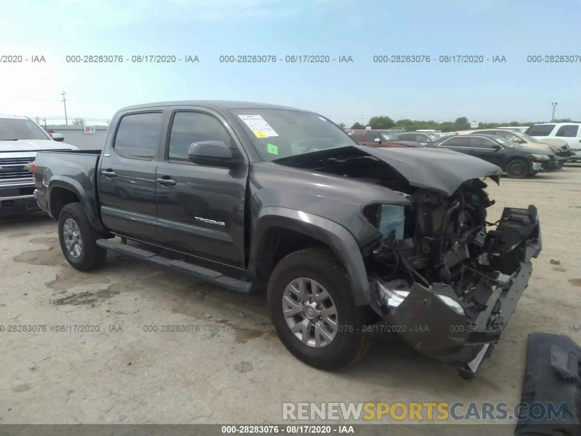 1 Photograph of a damaged car 3TMAZ5CN7KM113877 TOYOTA TACOMA 2WD 2019