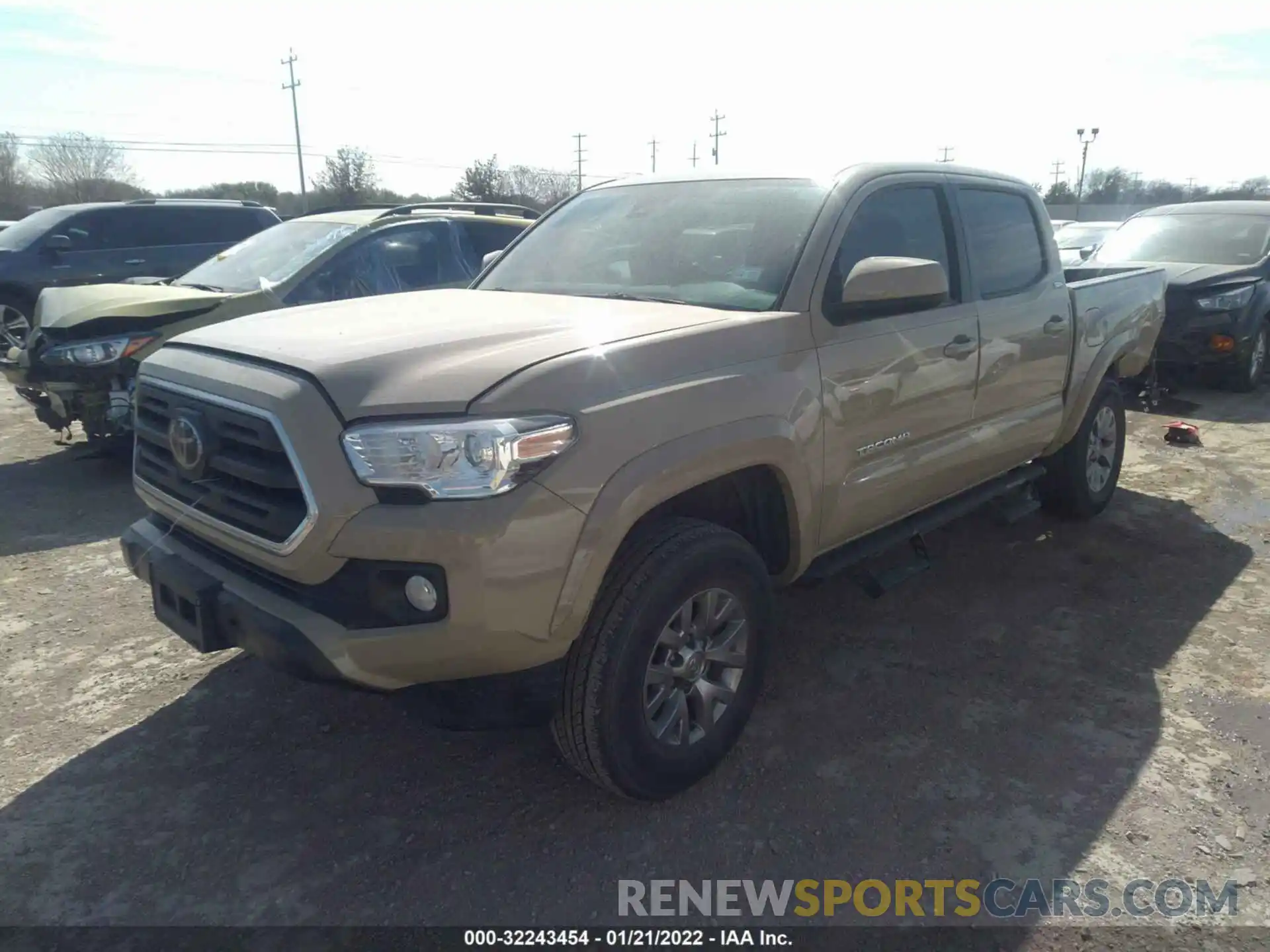 2 Photograph of a damaged car 3TMAZ5CN8KM081795 TOYOTA TACOMA 2WD 2019