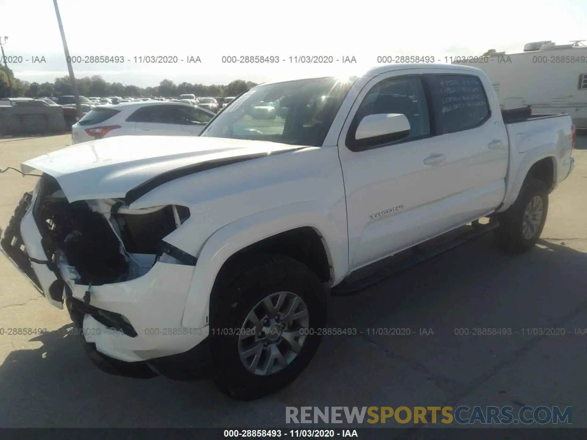 2 Photograph of a damaged car 3TMAZ5CN8KM088519 TOYOTA TACOMA 2WD 2019