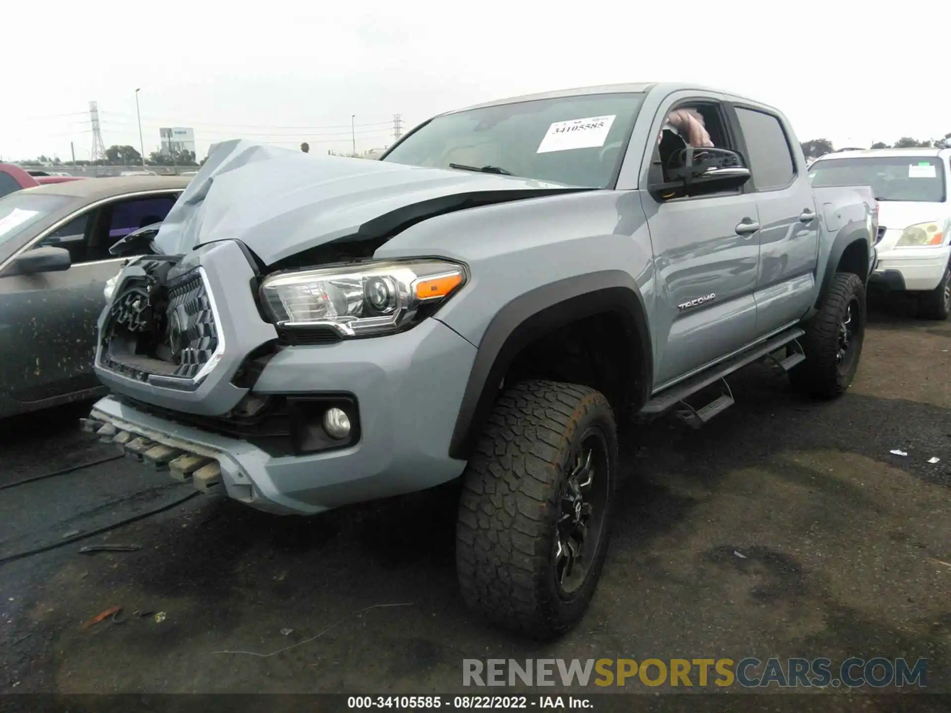 2 Photograph of a damaged car 3TMAZ5CN8KM091338 TOYOTA TACOMA 2WD 2019