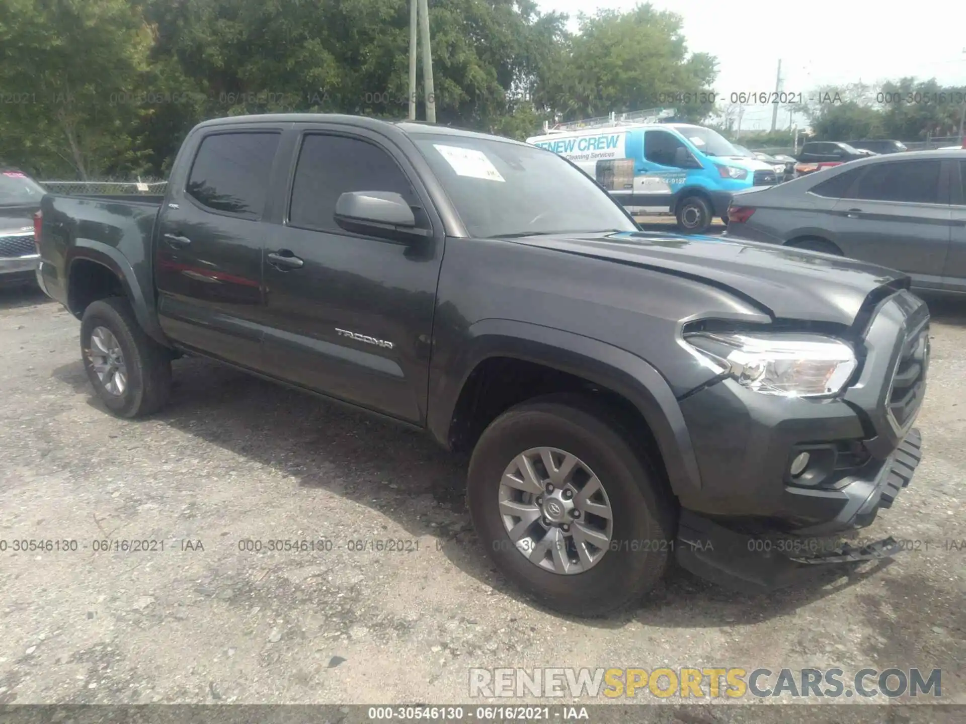 1 Photograph of a damaged car 3TMAZ5CN8KM100183 TOYOTA TACOMA 2WD 2019