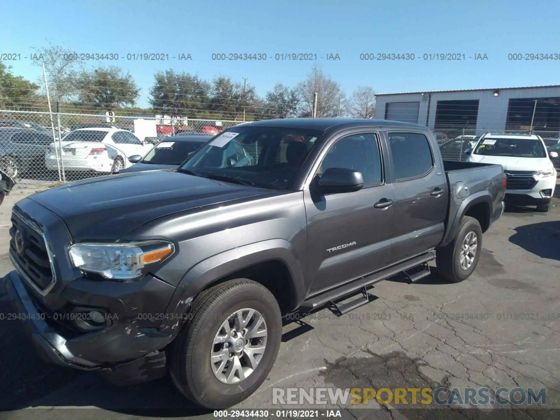 2 Photograph of a damaged car 3TMAZ5CN8KM106954 TOYOTA TACOMA 2WD 2019