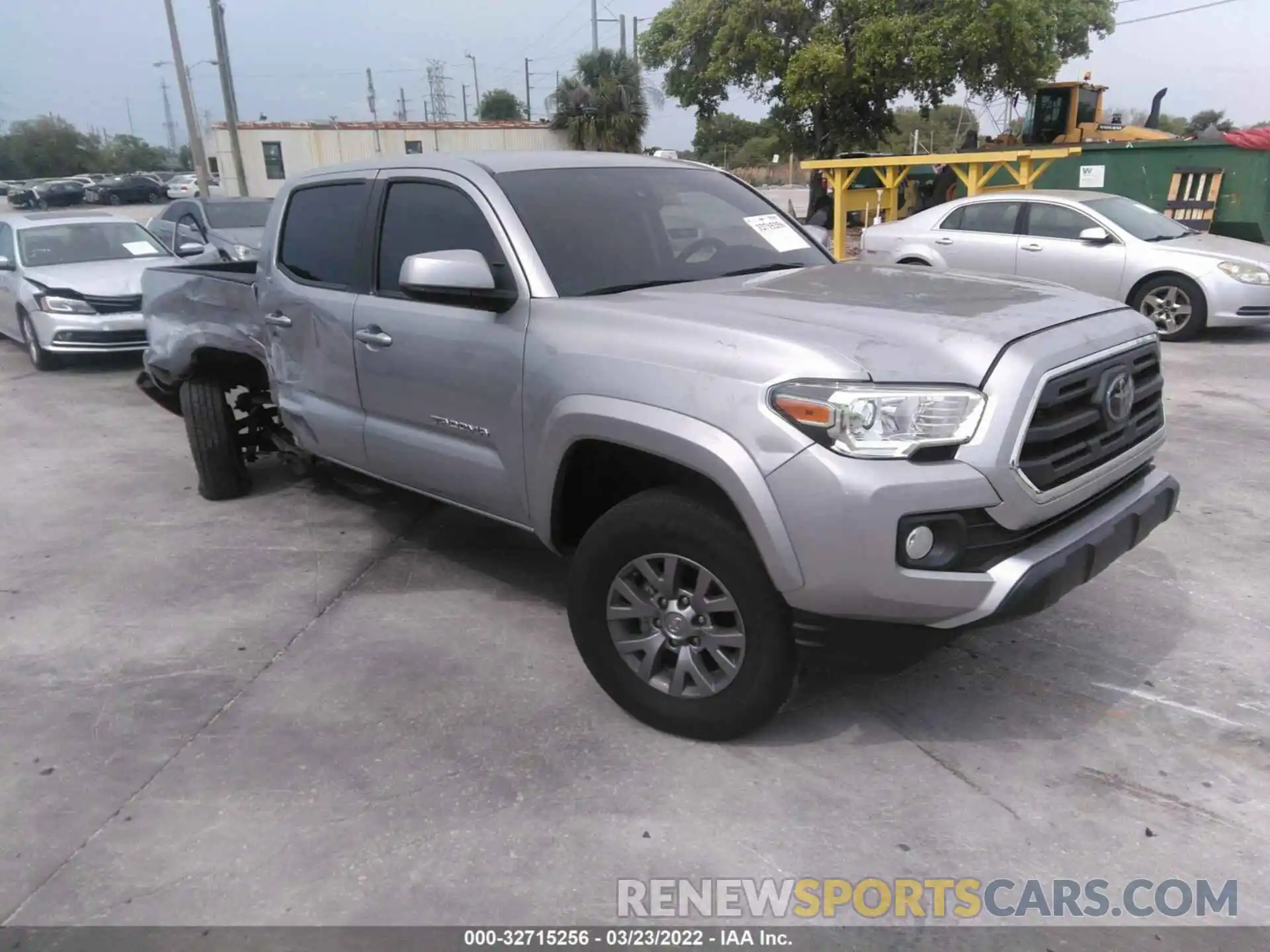 1 Photograph of a damaged car 3TMAZ5CN8KM107666 TOYOTA TACOMA 2WD 2019