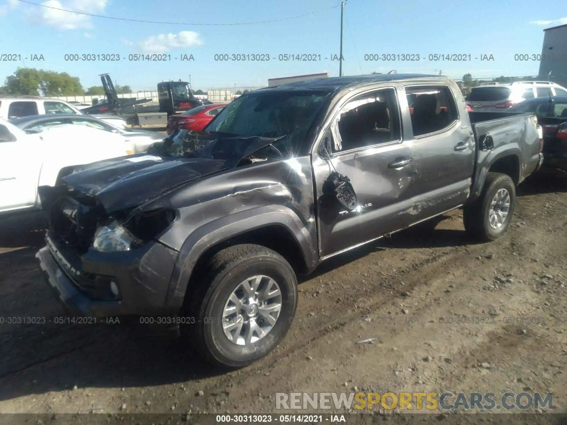 2 Photograph of a damaged car 3TMAZ5CN8KM109112 TOYOTA TACOMA 2WD 2019