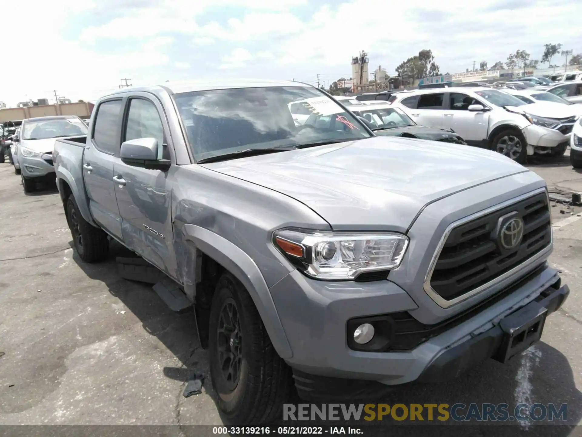 1 Photograph of a damaged car 3TMAZ5CN8KM113368 TOYOTA TACOMA 2WD 2019