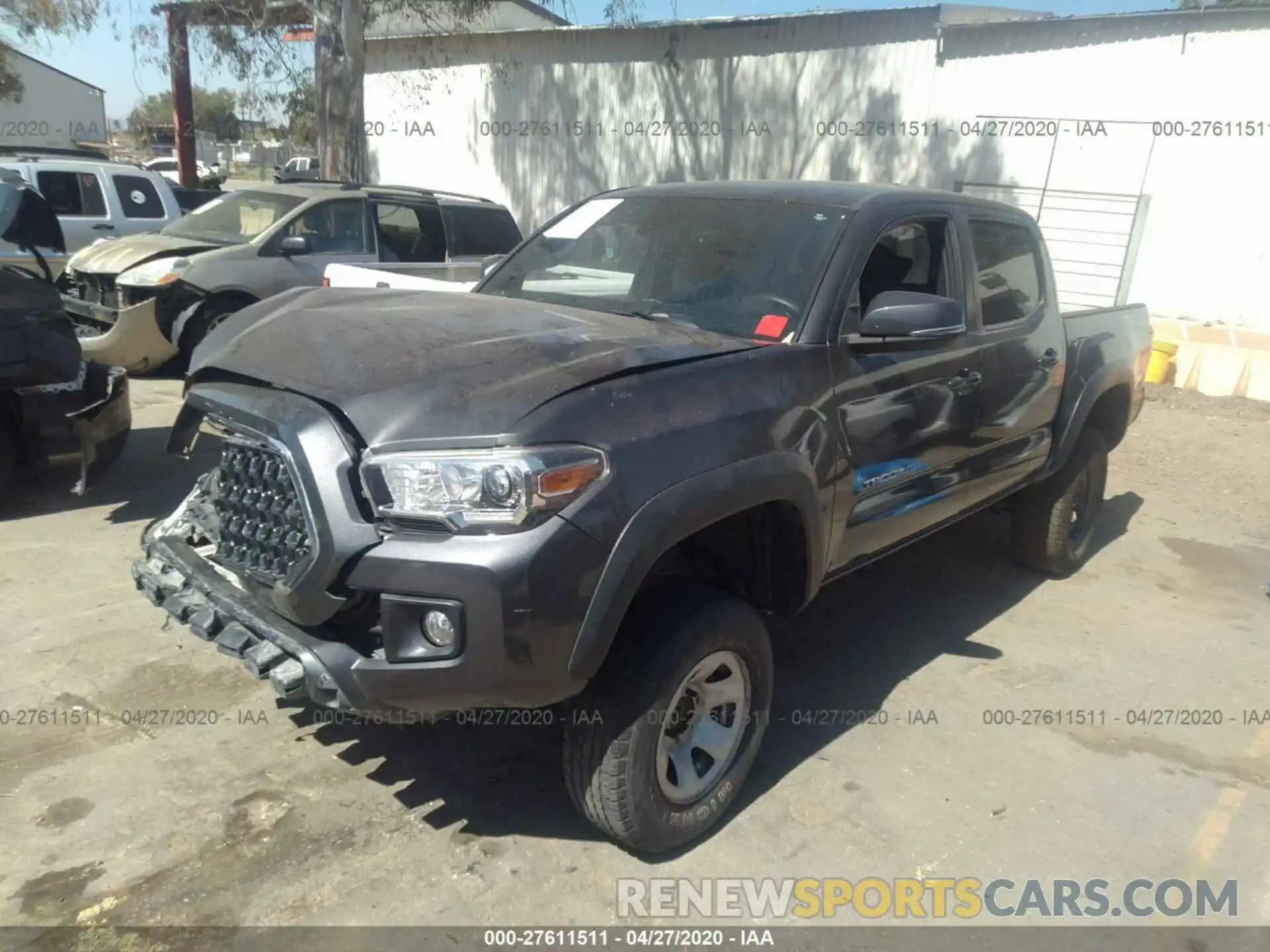 2 Photograph of a damaged car 3TMAZ5CN9KM080364 TOYOTA TACOMA 2WD 2019