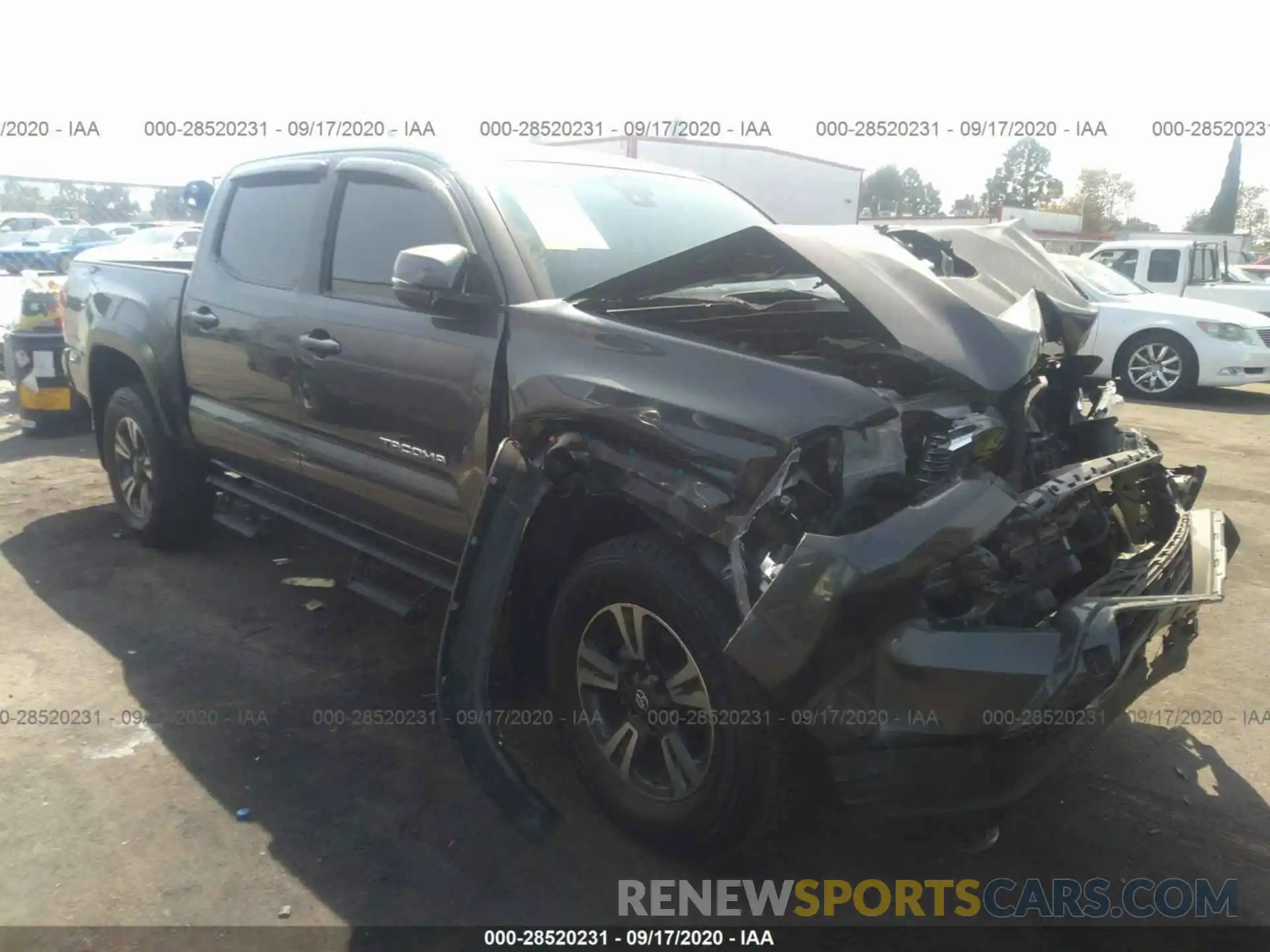 1 Photograph of a damaged car 3TMAZ5CN9KM087623 TOYOTA TACOMA 2WD 2019