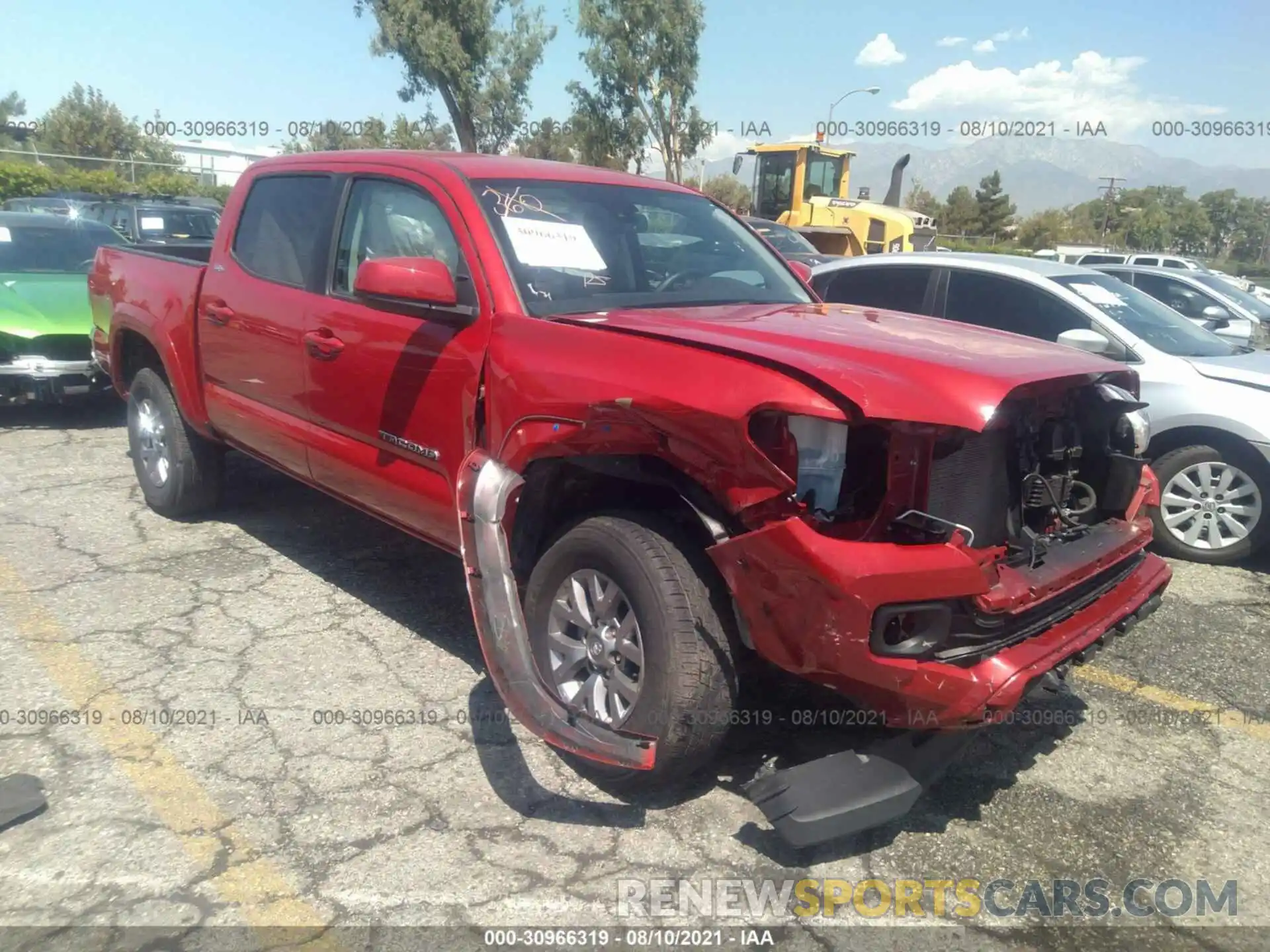 1 Photograph of a damaged car 3TMAZ5CN9KM093731 TOYOTA TACOMA 2WD 2019