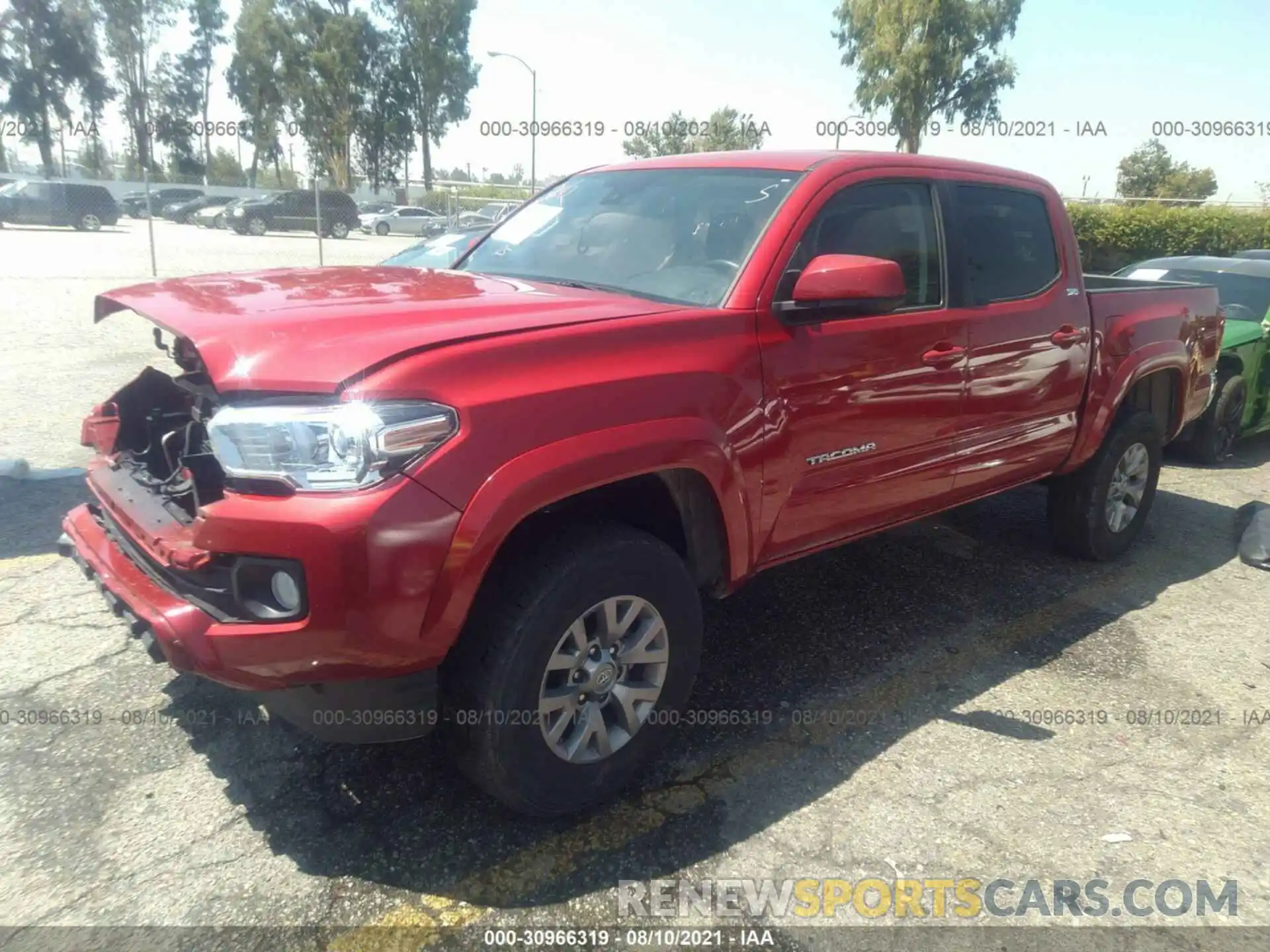 2 Photograph of a damaged car 3TMAZ5CN9KM093731 TOYOTA TACOMA 2WD 2019