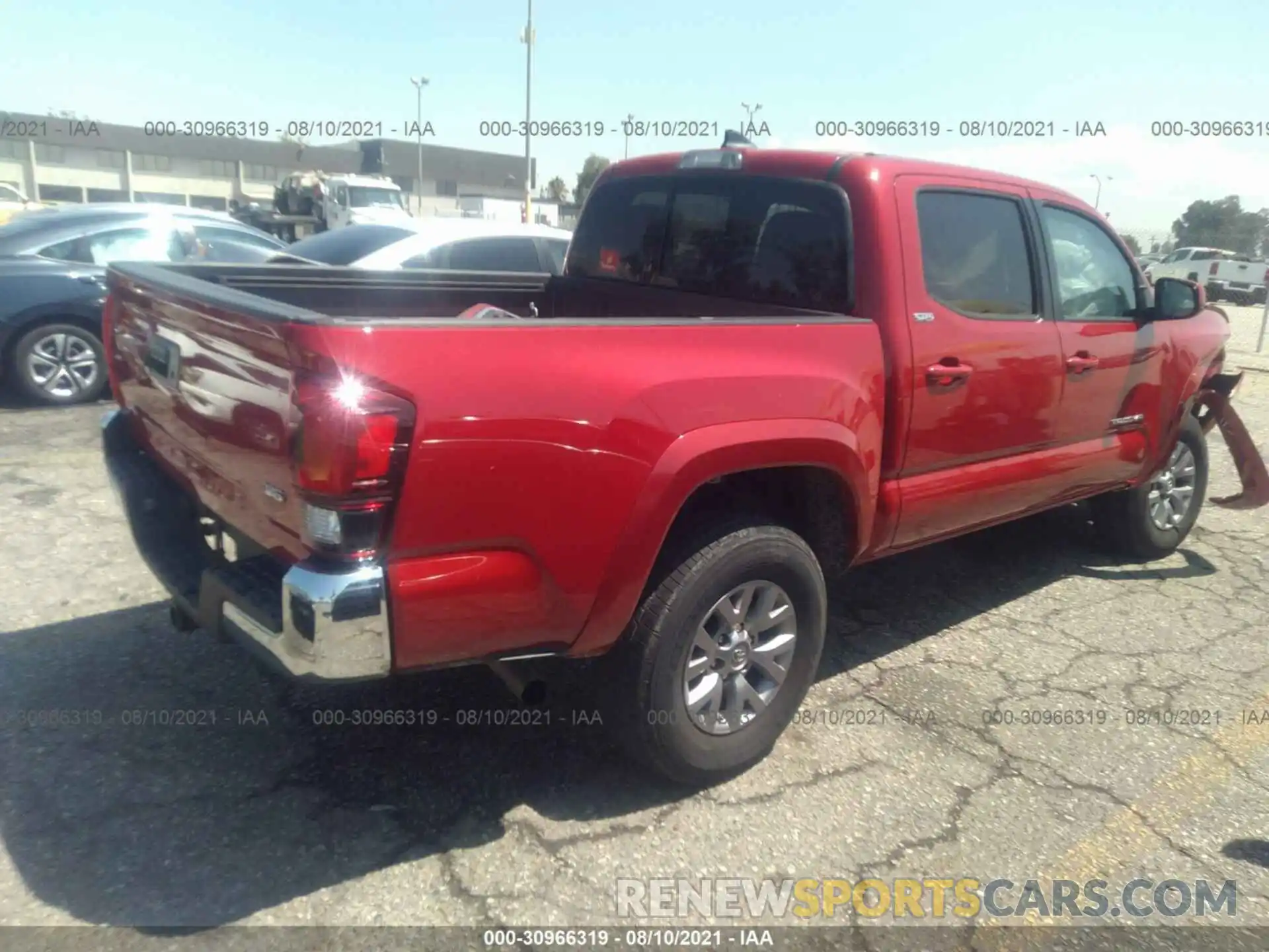 4 Photograph of a damaged car 3TMAZ5CN9KM093731 TOYOTA TACOMA 2WD 2019