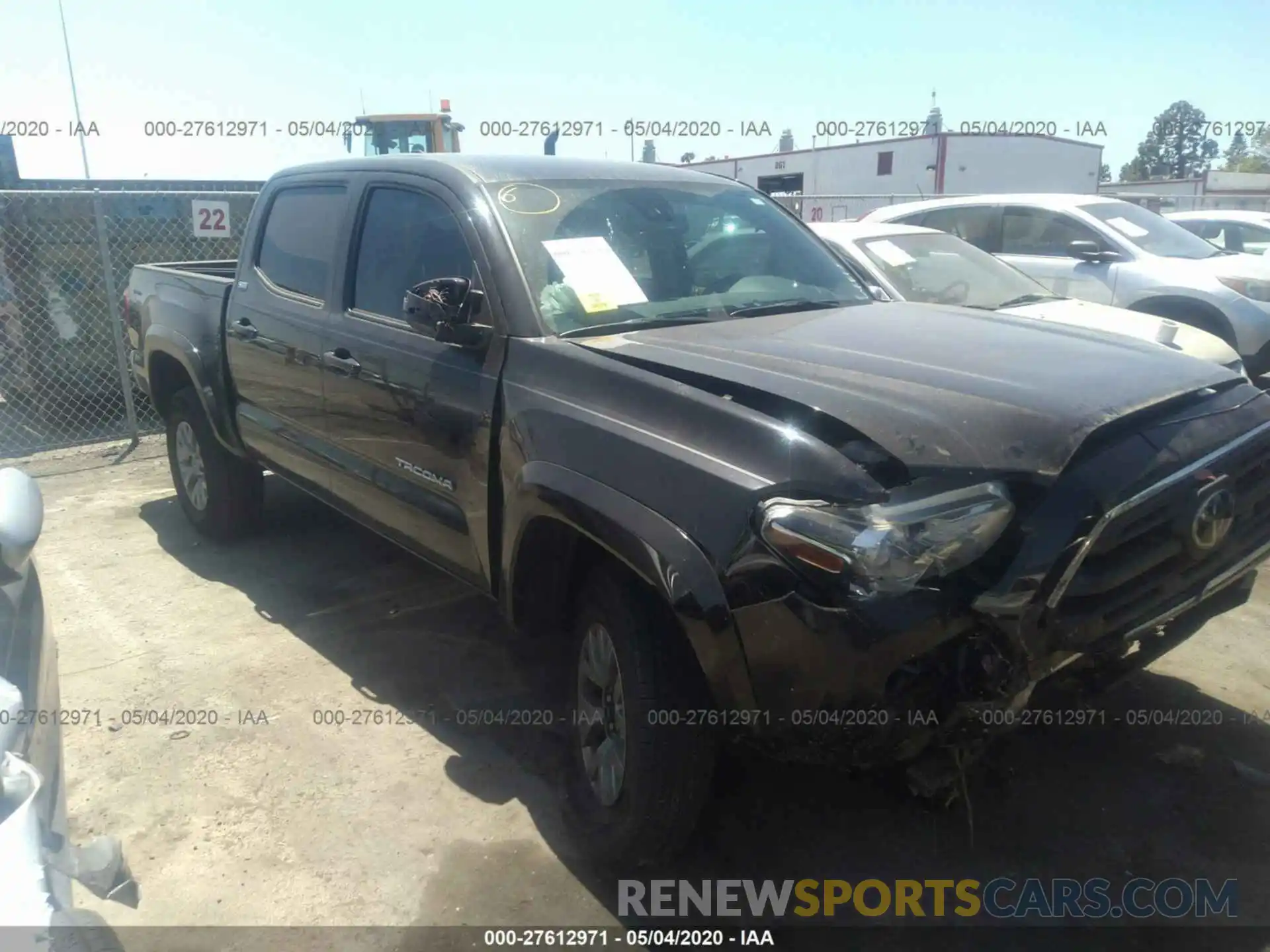 1 Photograph of a damaged car 3TMAZ5CN9KM100936 TOYOTA TACOMA 2WD 2019