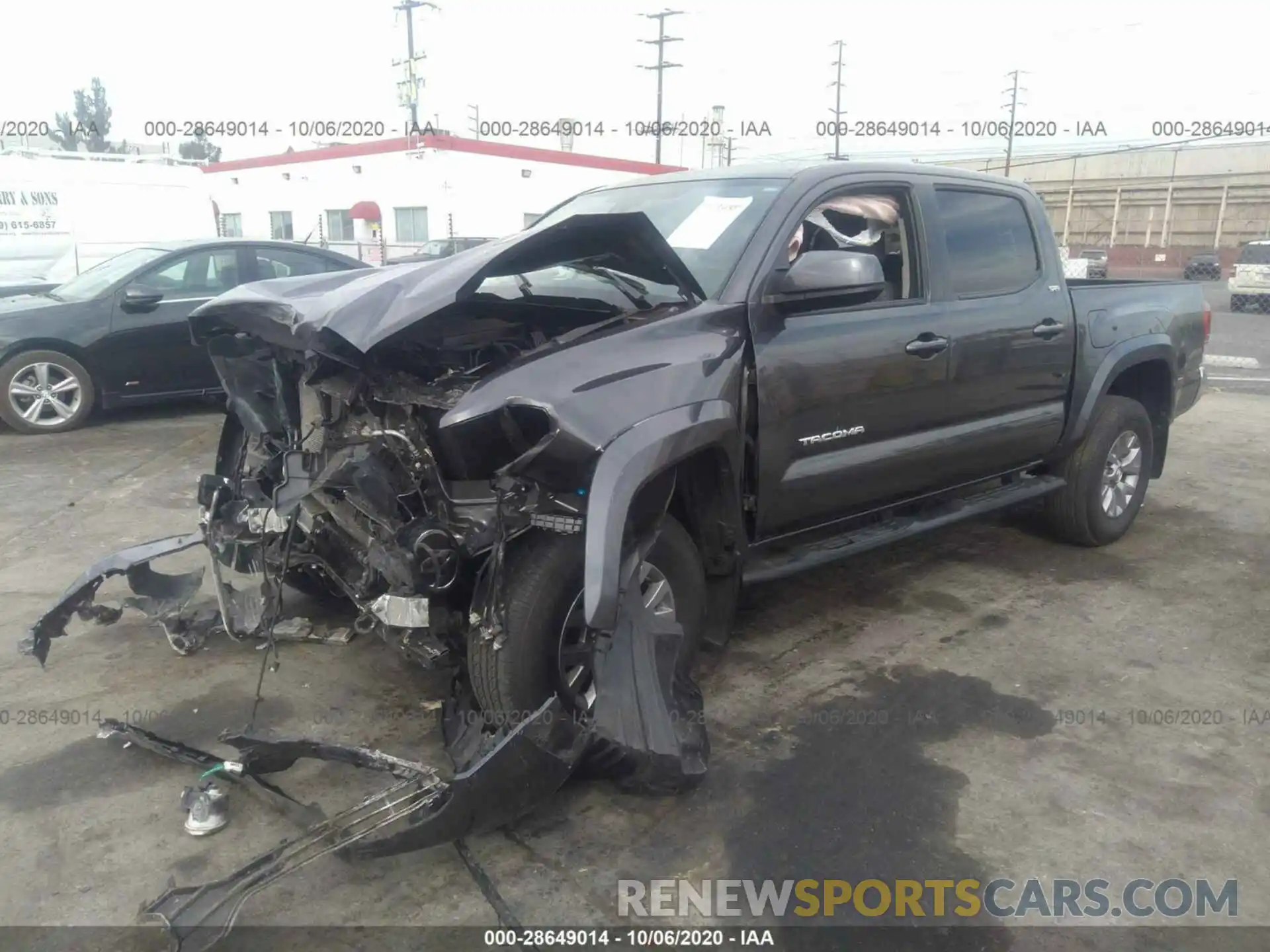 2 Photograph of a damaged car 3TMAZ5CN9KM107546 TOYOTA TACOMA 2WD 2019