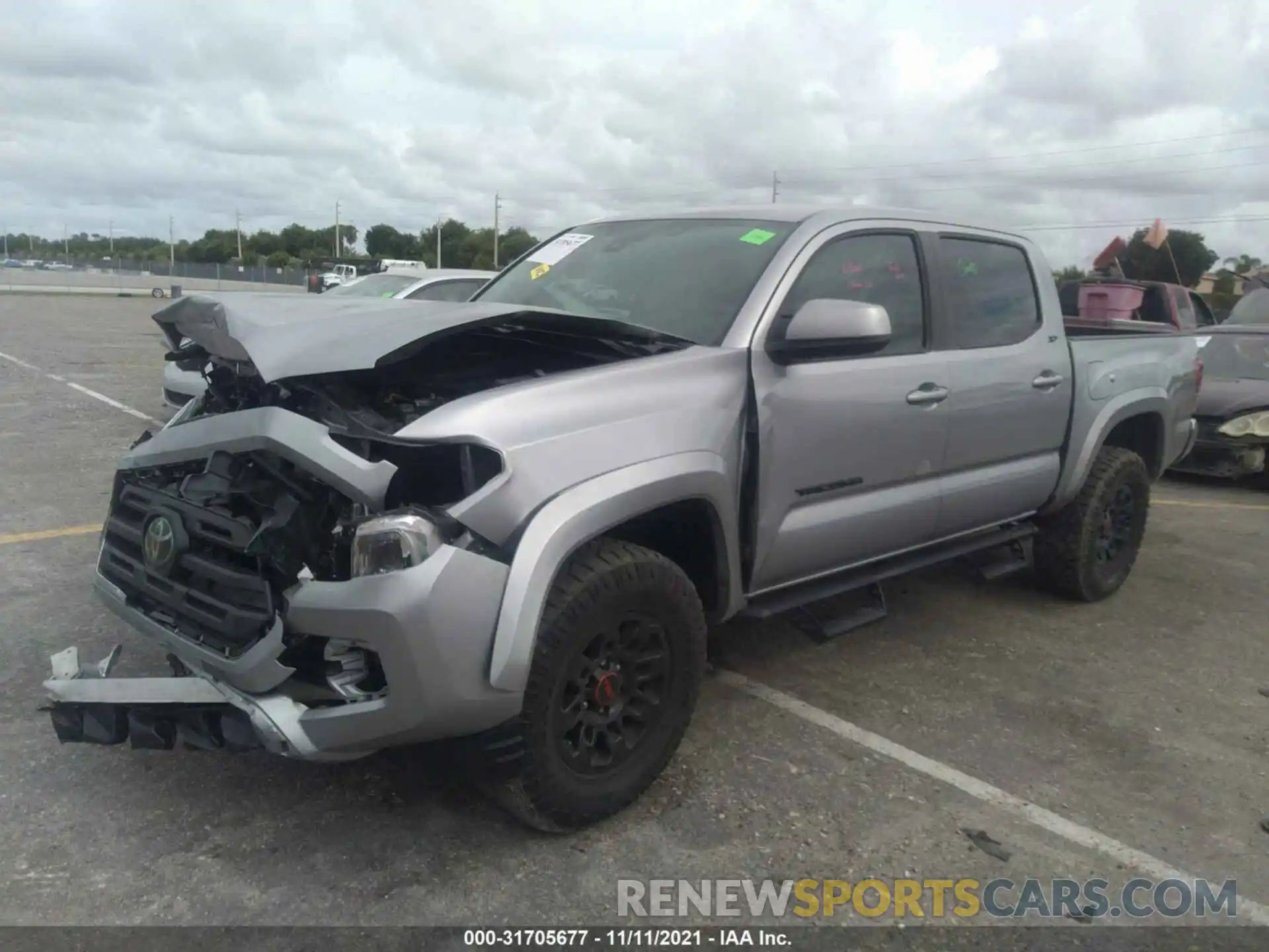 2 Photograph of a damaged car 3TMAZ5CN9KM109894 TOYOTA TACOMA 2WD 2019