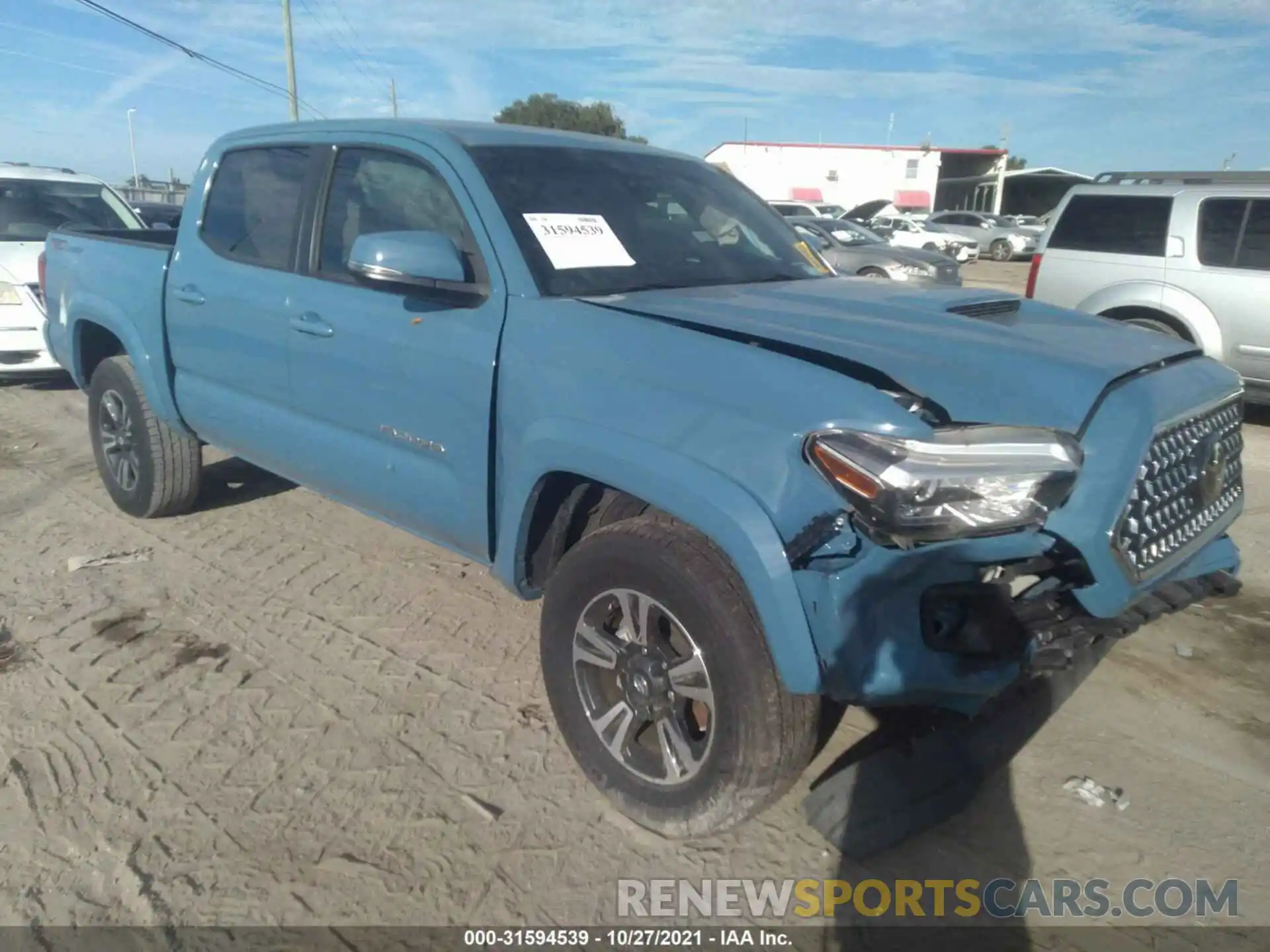 1 Photograph of a damaged car 3TMAZ5CN9KM110110 TOYOTA TACOMA 2WD 2019