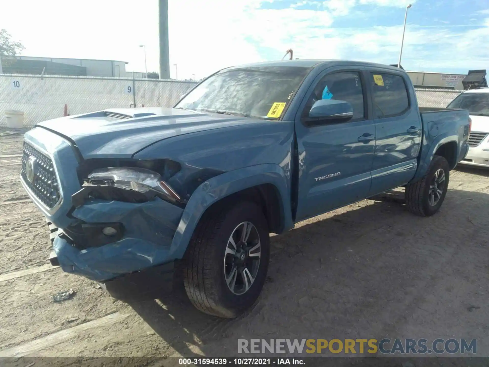 2 Photograph of a damaged car 3TMAZ5CN9KM110110 TOYOTA TACOMA 2WD 2019