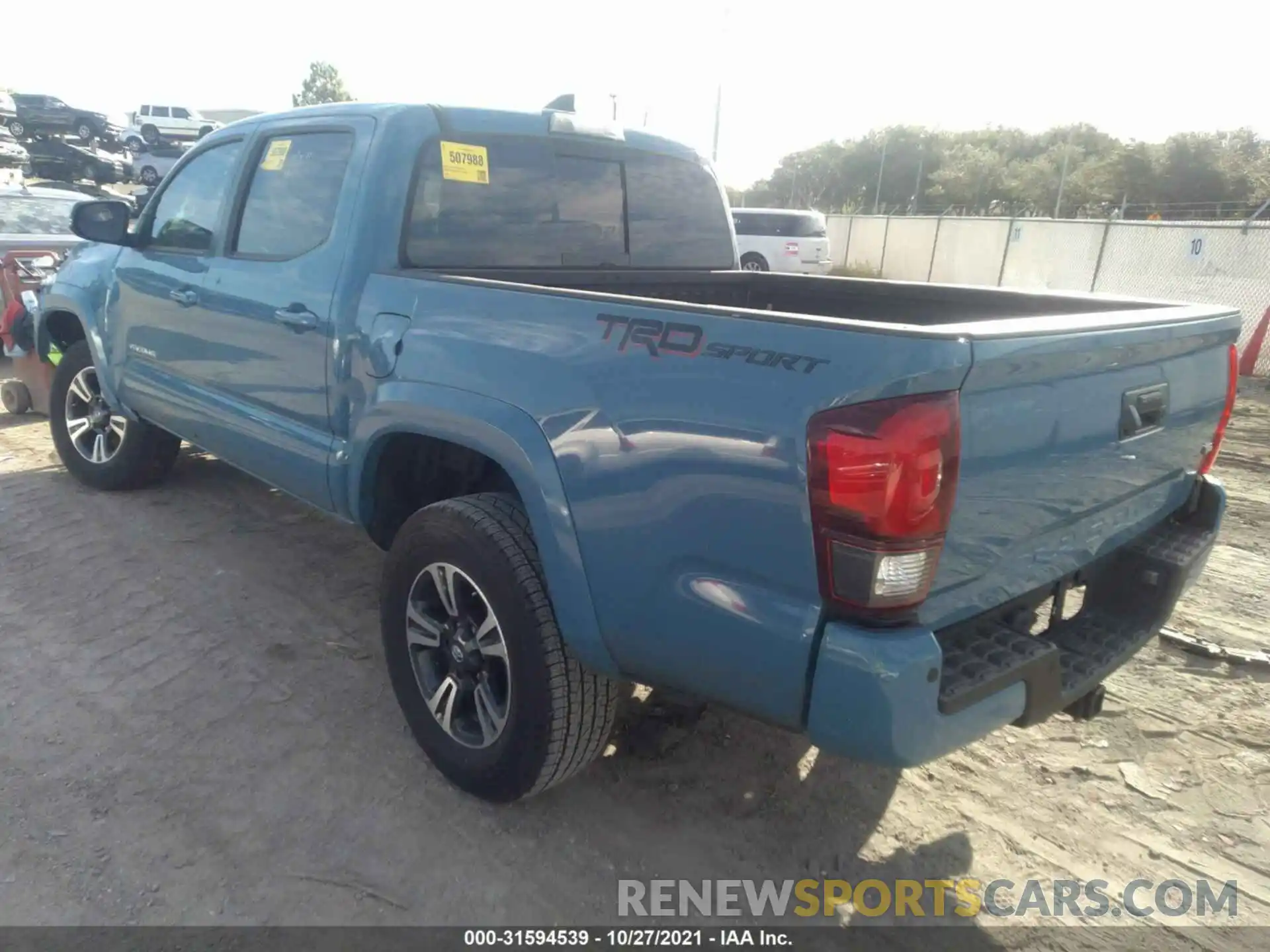 3 Photograph of a damaged car 3TMAZ5CN9KM110110 TOYOTA TACOMA 2WD 2019