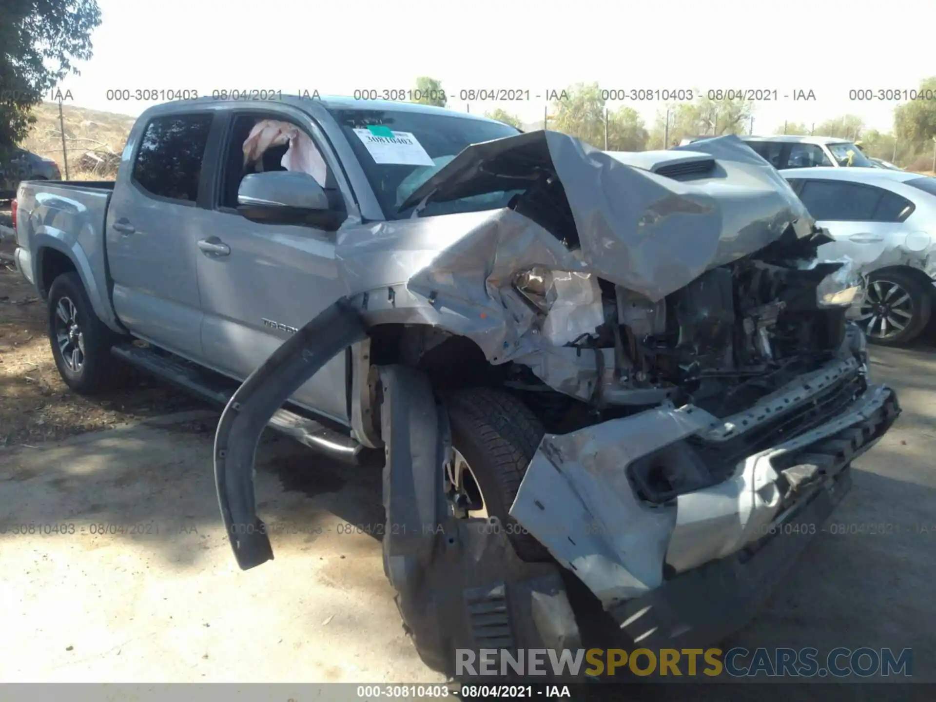 1 Photograph of a damaged car 3TMAZ5CN9KM110317 TOYOTA TACOMA 2WD 2019