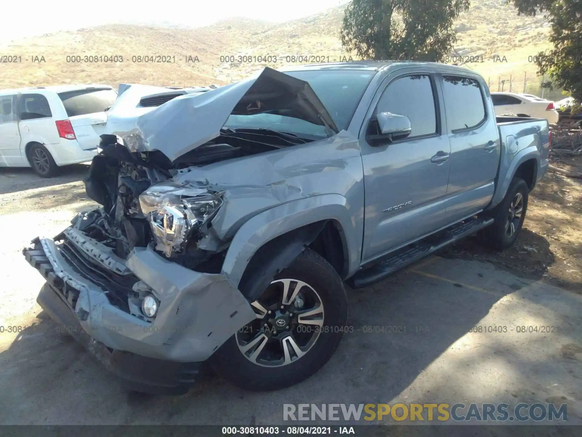 2 Photograph of a damaged car 3TMAZ5CN9KM110317 TOYOTA TACOMA 2WD 2019