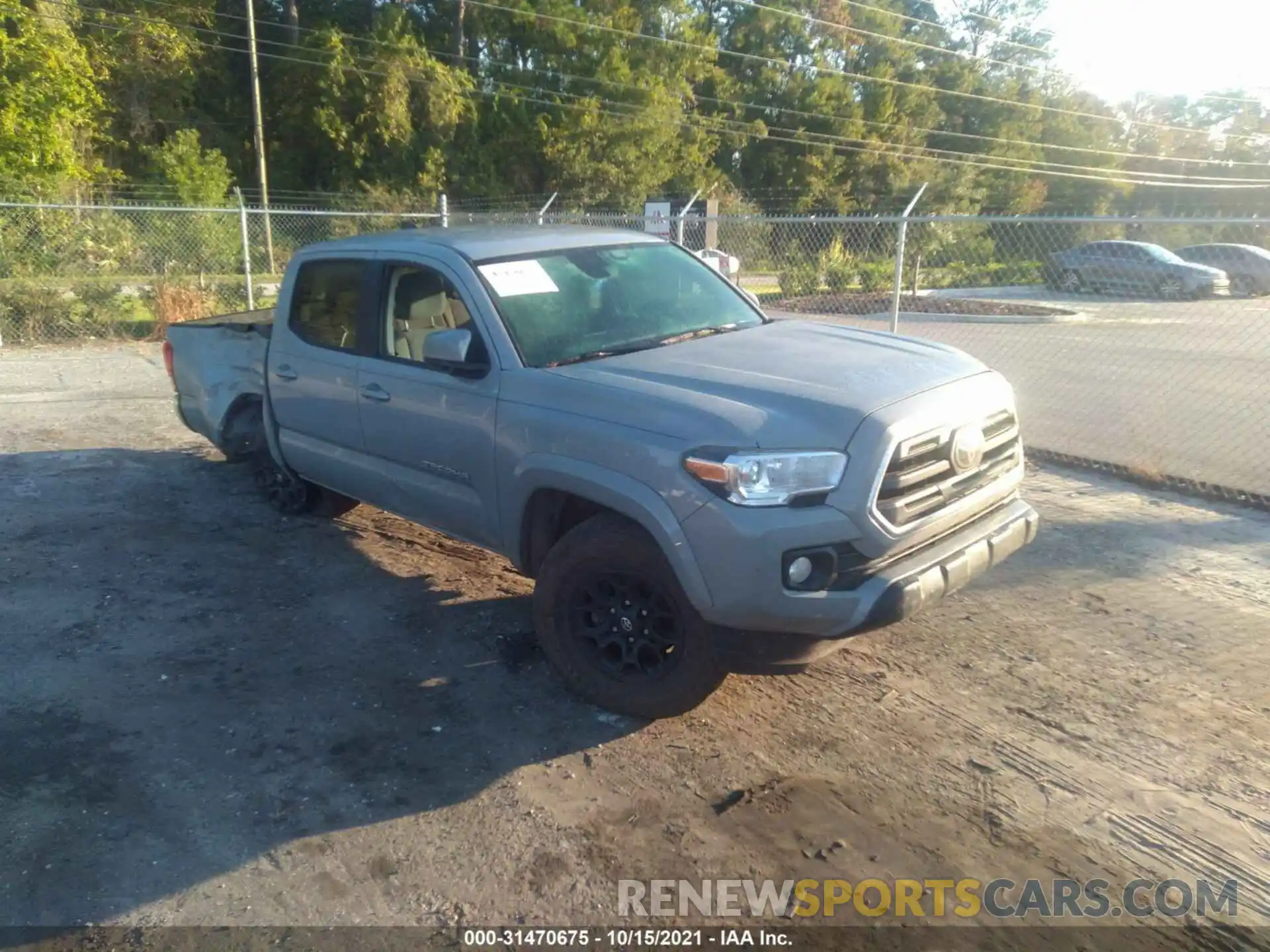 1 Photograph of a damaged car 3TMAZ5CN9KM112634 TOYOTA TACOMA 2WD 2019